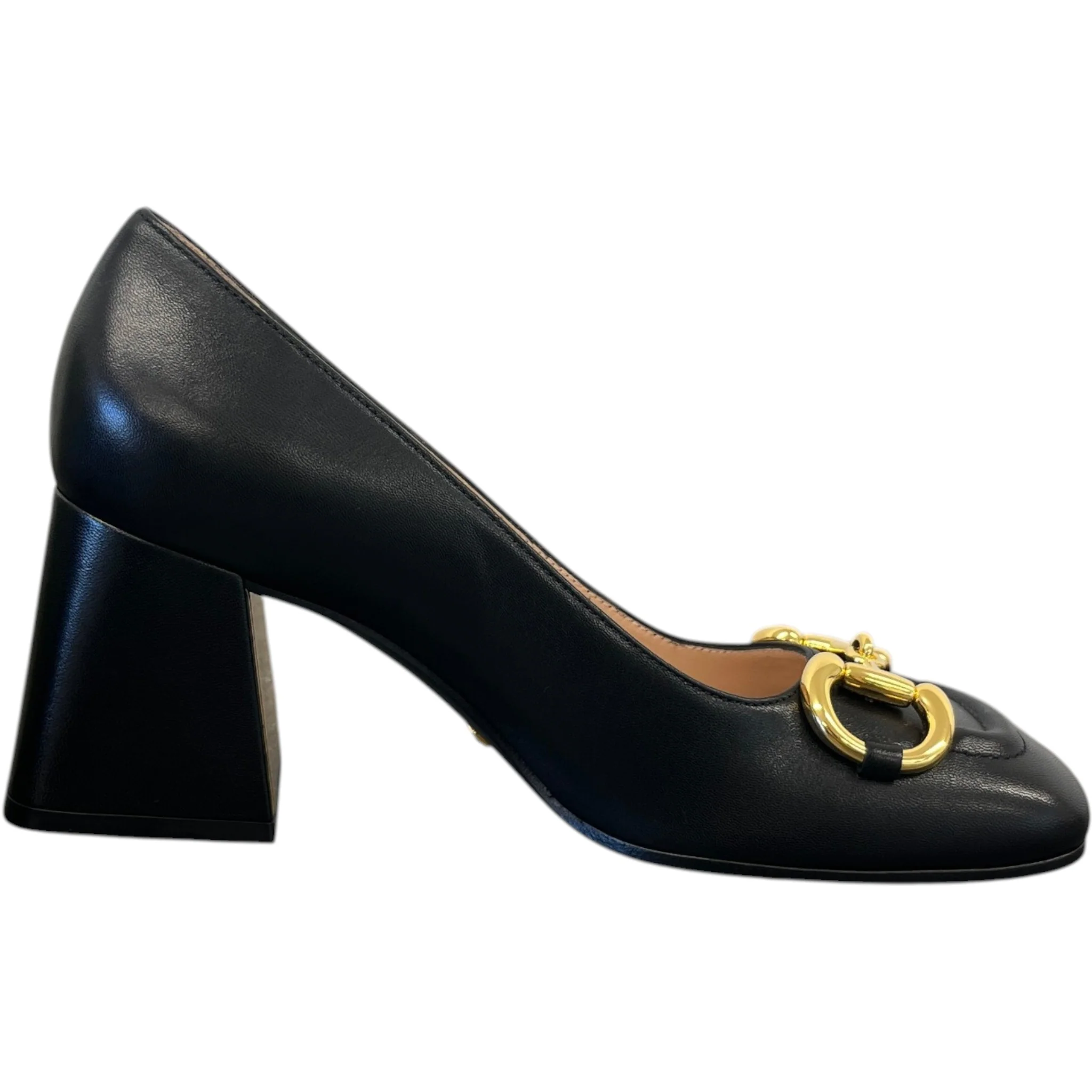 Women's Horsebit Pumps Heels Black Size EU 35.5 / UK 2.5 - Image 4