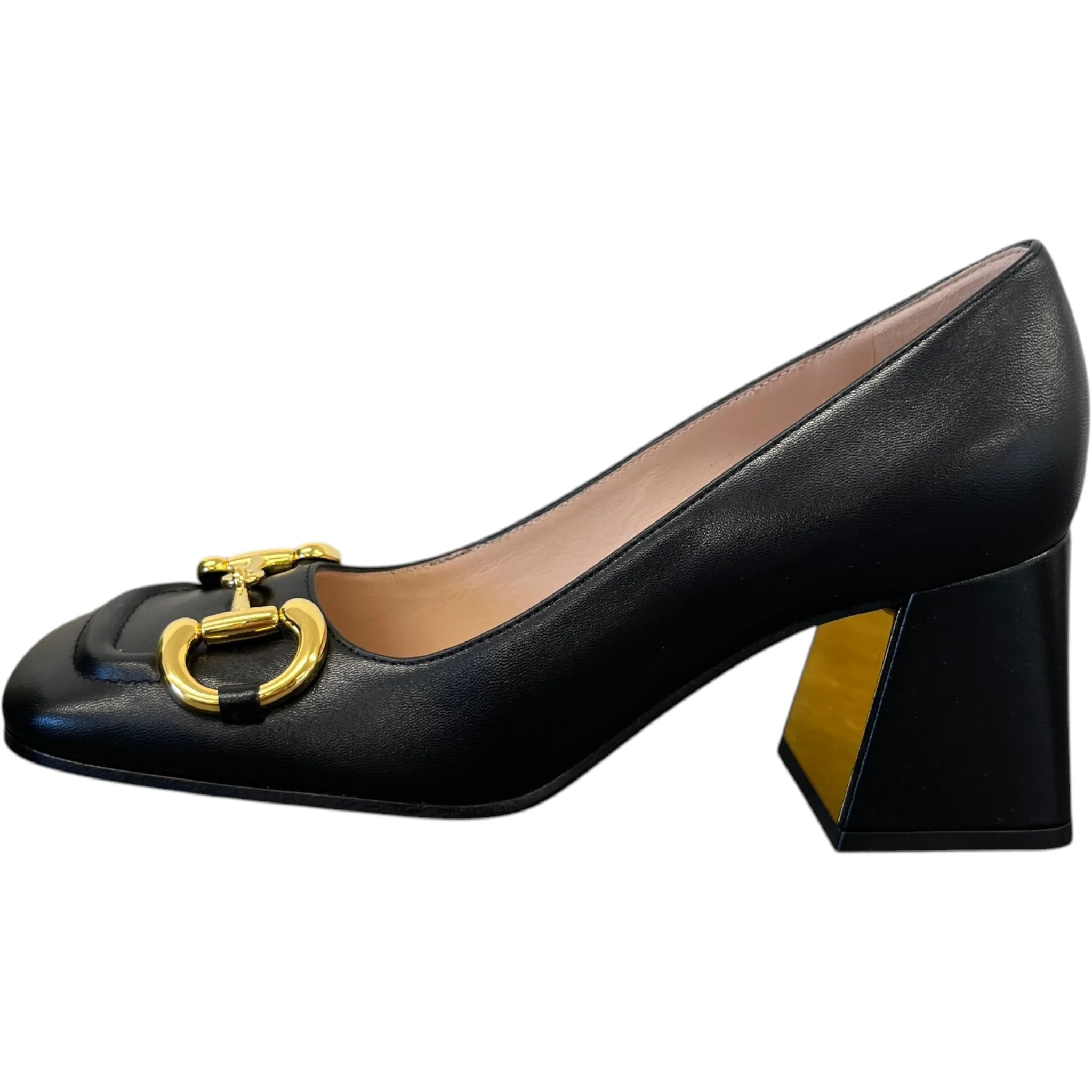 Women's Horsebit Pumps Heels Black Size EU 35.5 / UK 2.5 - Image 5