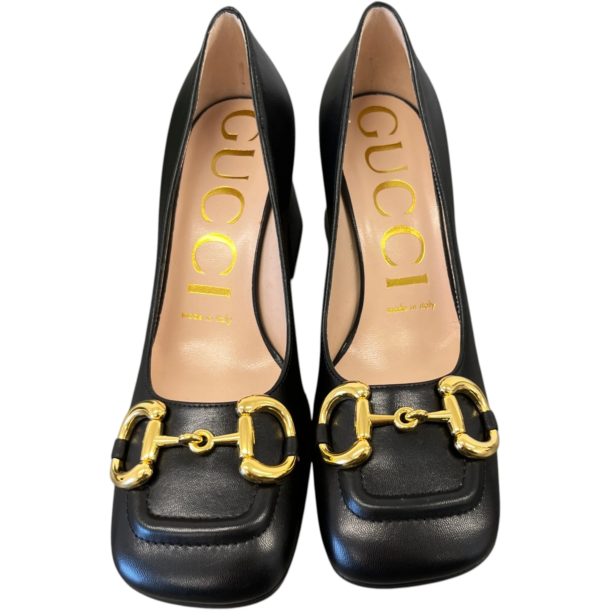 Women's Horsebit Pumps Heels Black Size EU 35.5 / UK 2.5 - Image 6