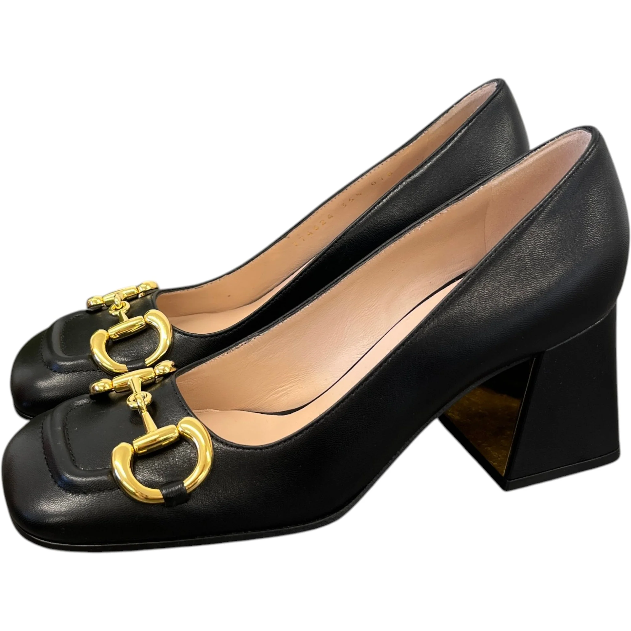 Women's Horsebit Pumps Heels Black Size EU 35.5 / UK 2.5 - Image 9