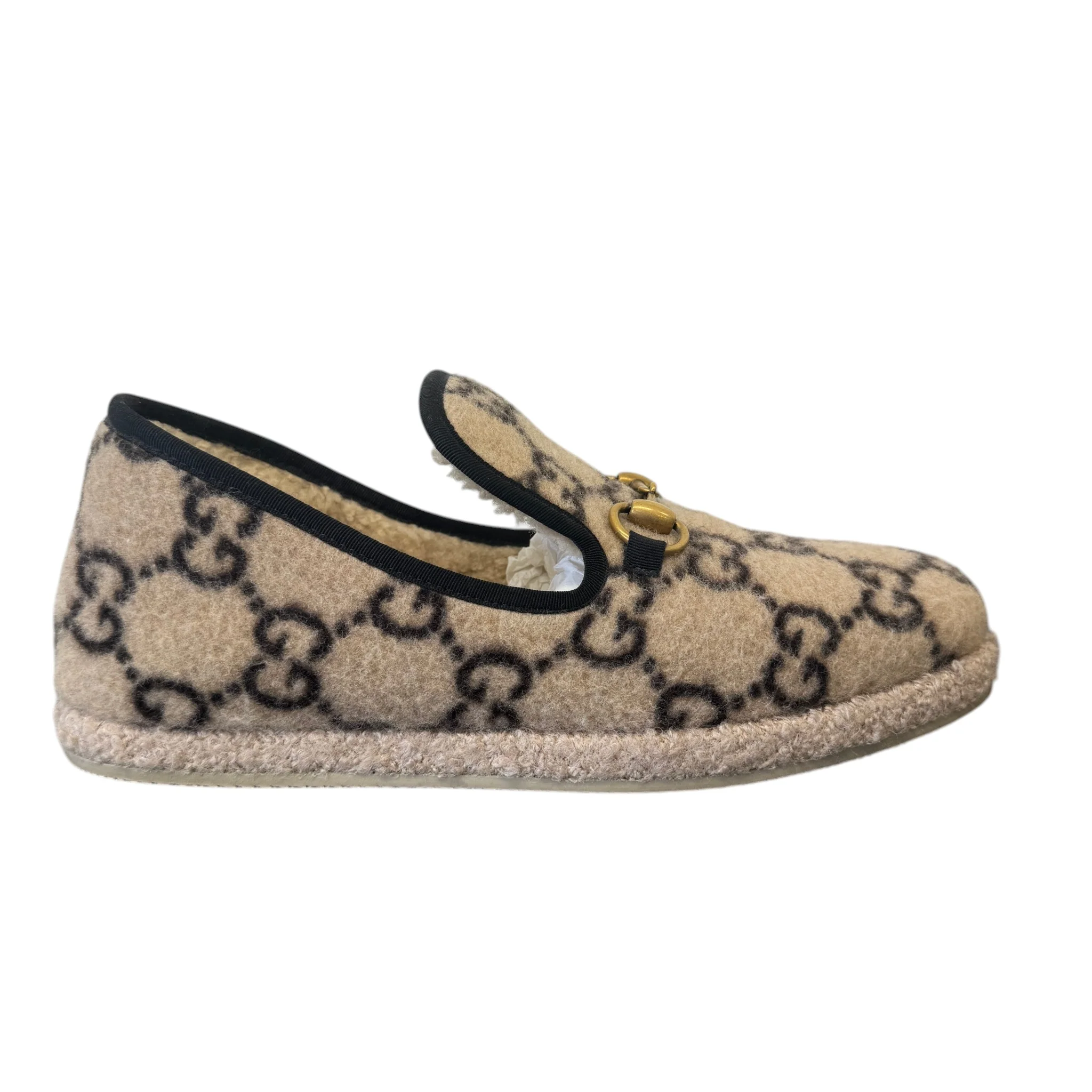 Women's Horsebit Shearling Loafers Beige Size EU 39.5 / UK 6.5