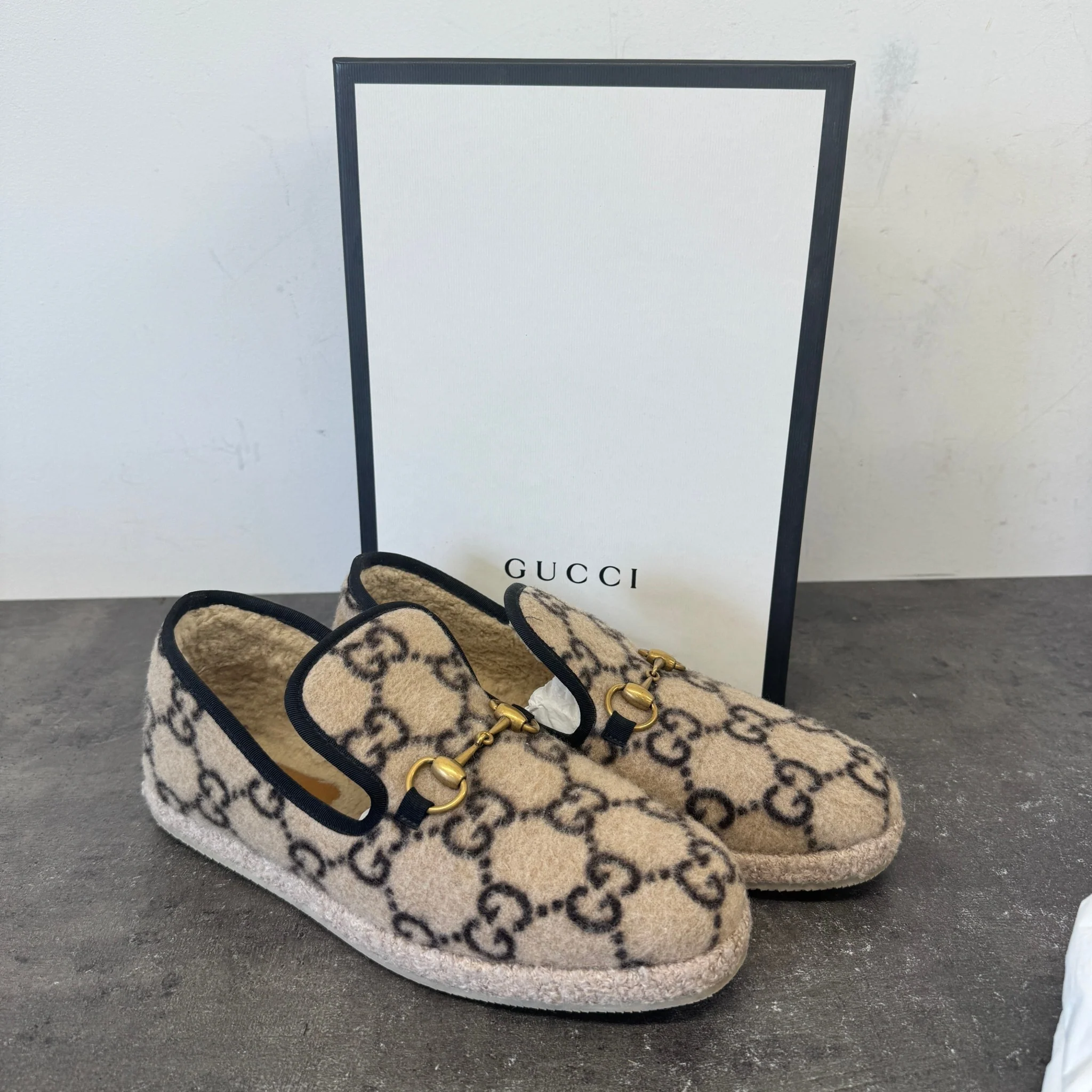 Women's Horsebit Shearling Loafers Beige Size EU 39.5 / UK 6.5 - Image 11
