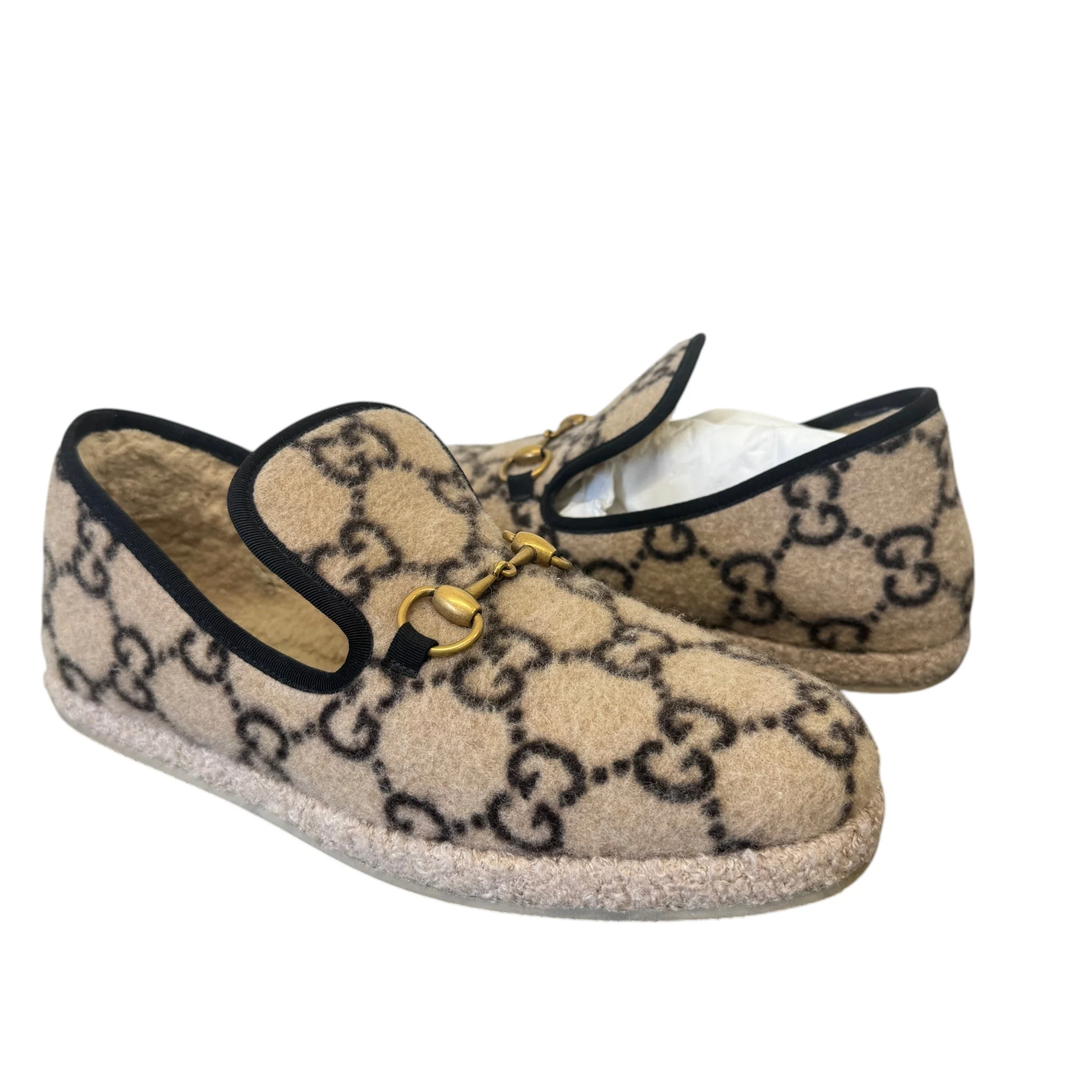 Women's Horsebit Shearling Loafers Beige Size EU 39.5 / UK 6.5 - Image 3