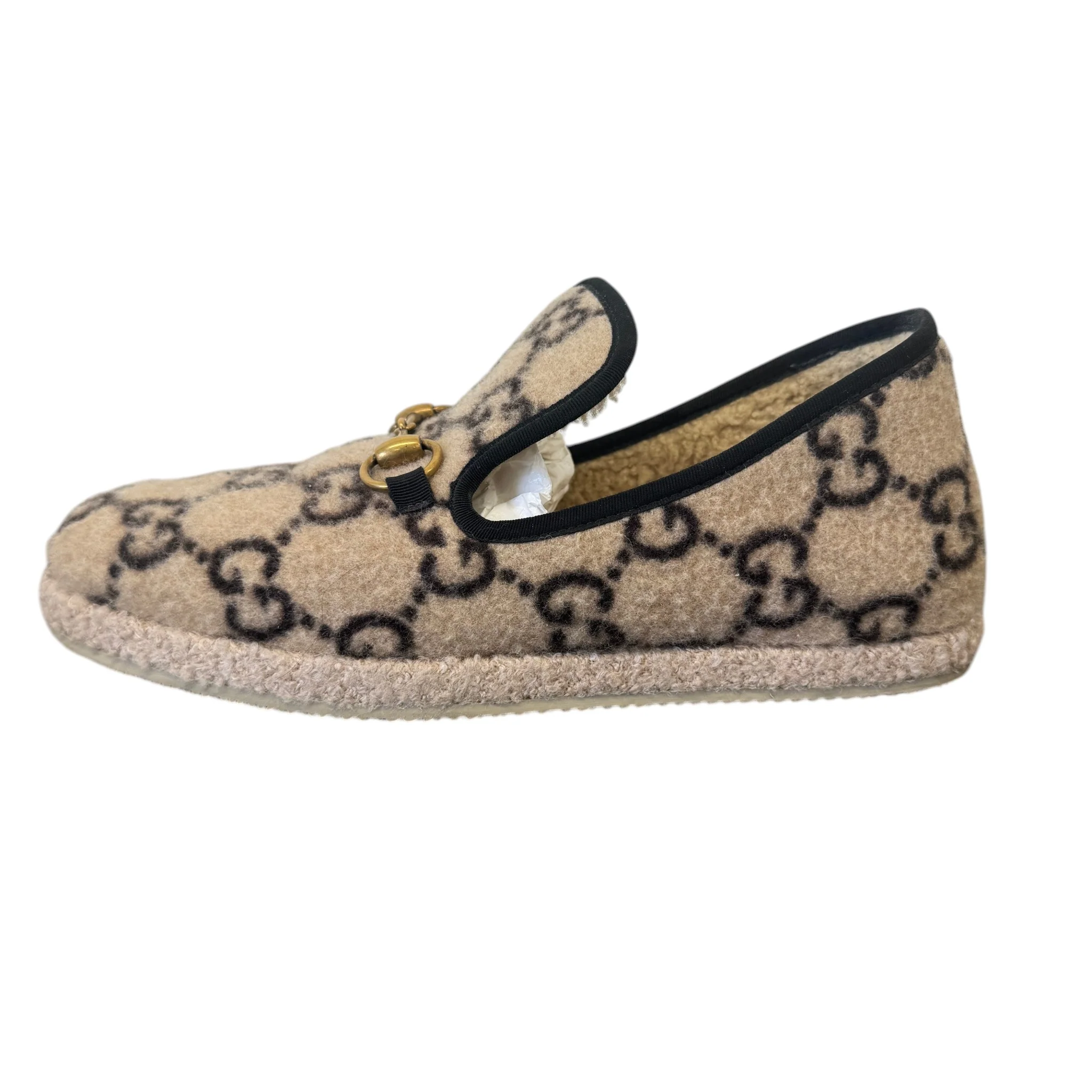 Women's Horsebit Shearling Loafers Beige Size EU 39.5 / UK 6.5 - Image 4