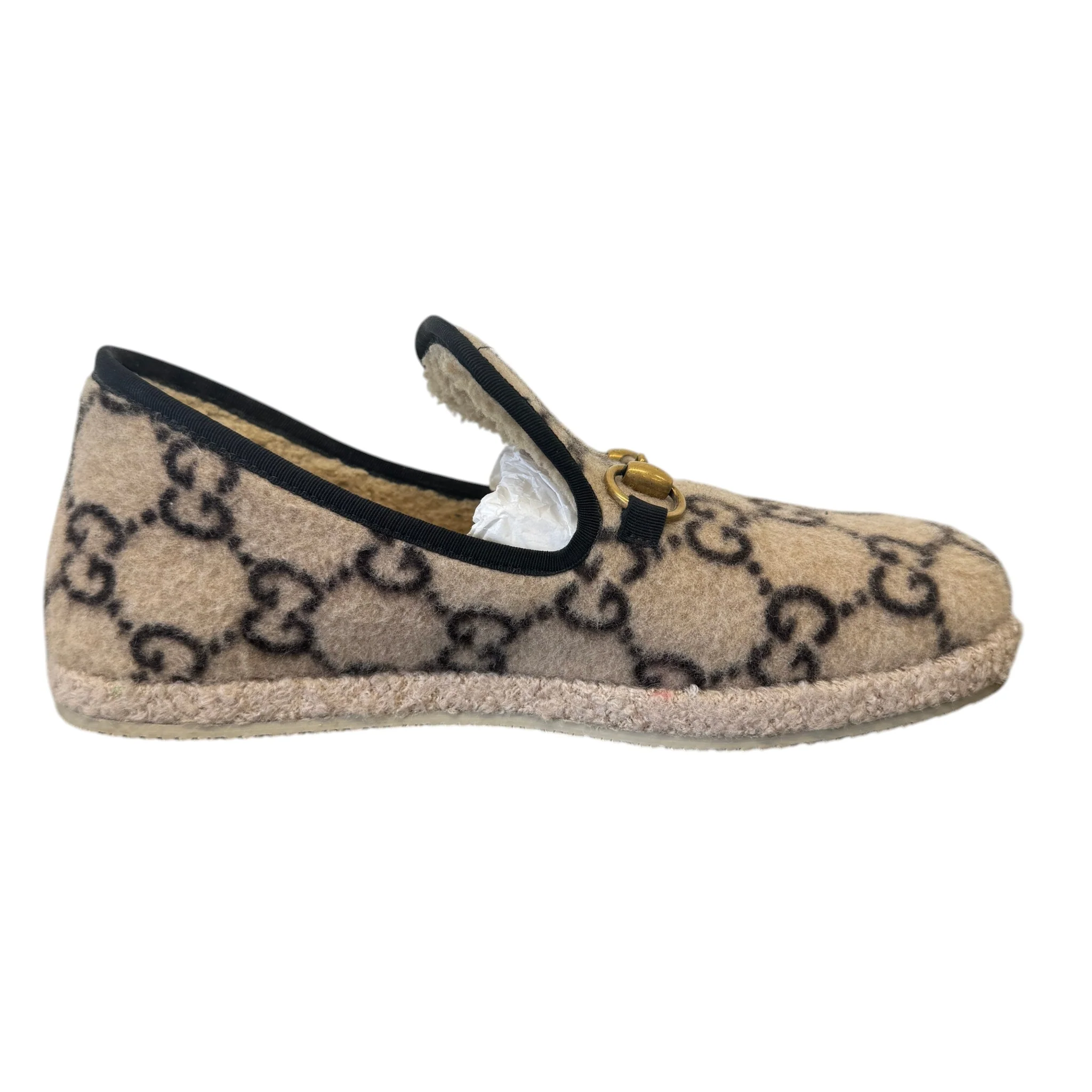 Women's Horsebit Shearling Loafers Beige Size EU 39.5 / UK 6.5 - Image 5