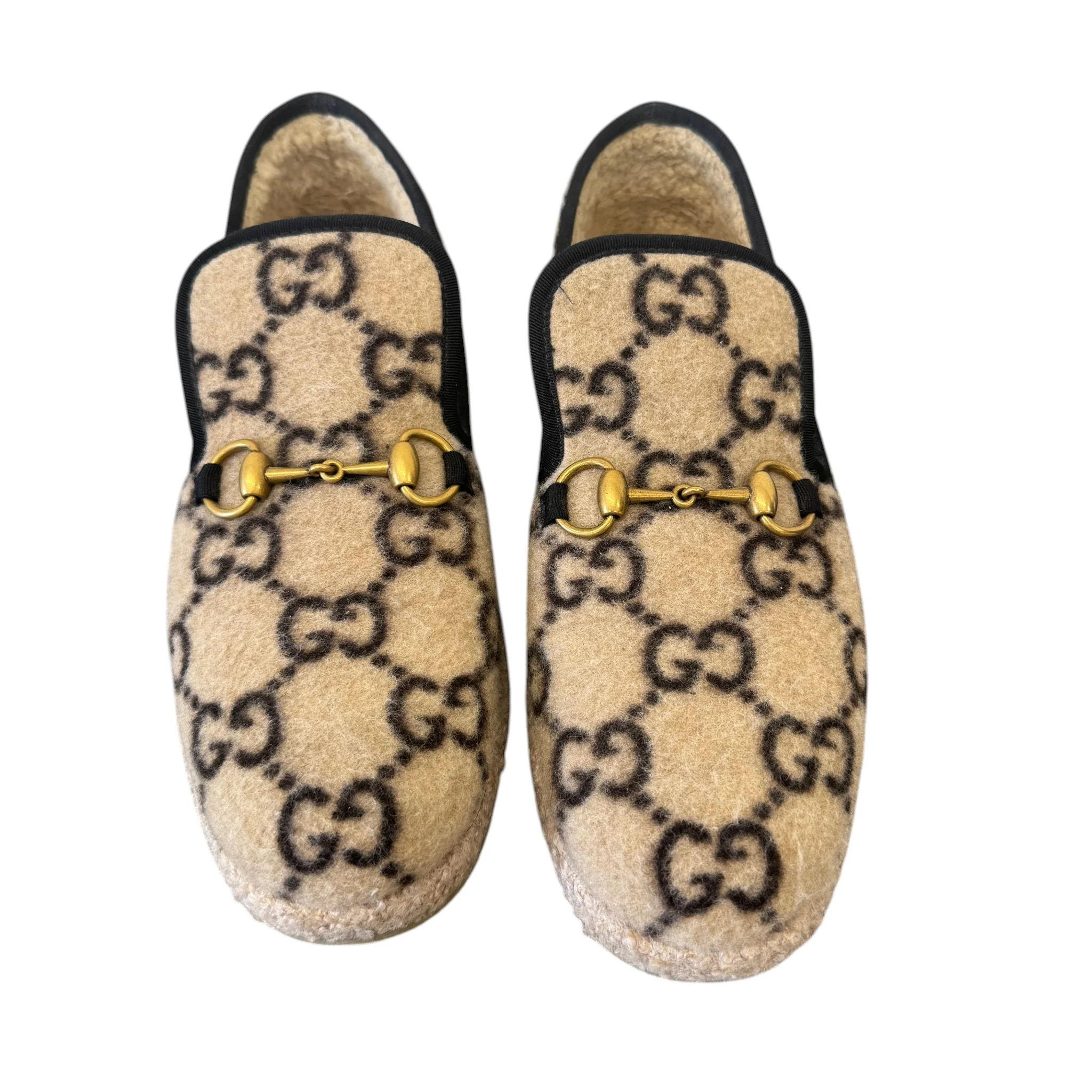 Women's Horsebit Shearling Loafers Beige Size EU 39.5 / UK 6.5 - Image 6