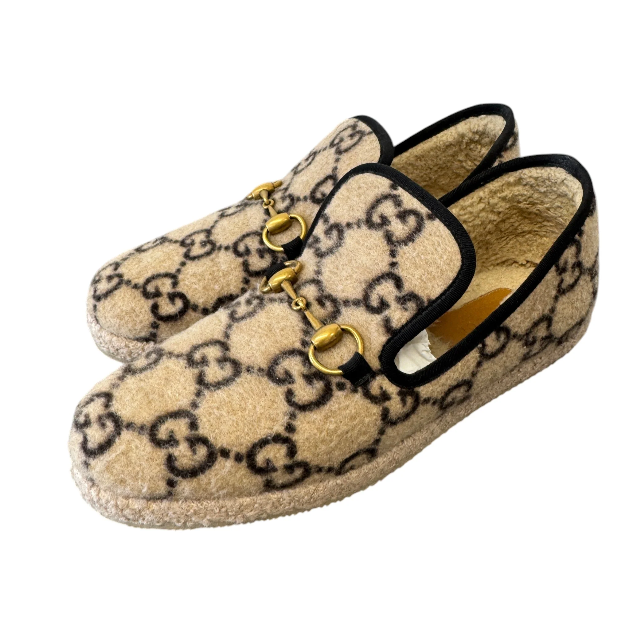 Women's Horsebit Shearling Loafers Beige Size EU 39.5 / UK 6.5 - Image 7