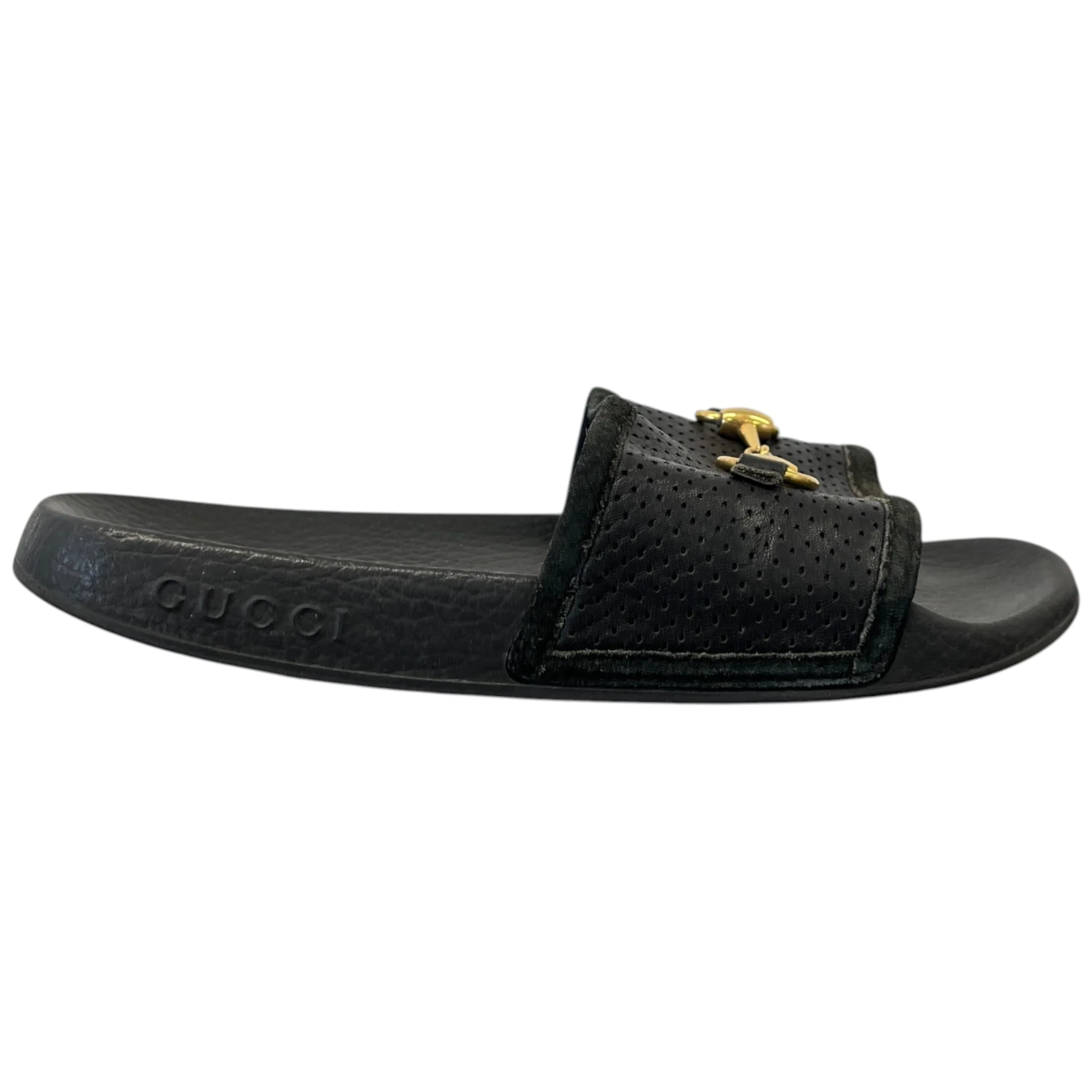 Women's Horsebit Slides Black Size EU 37 / UK 4