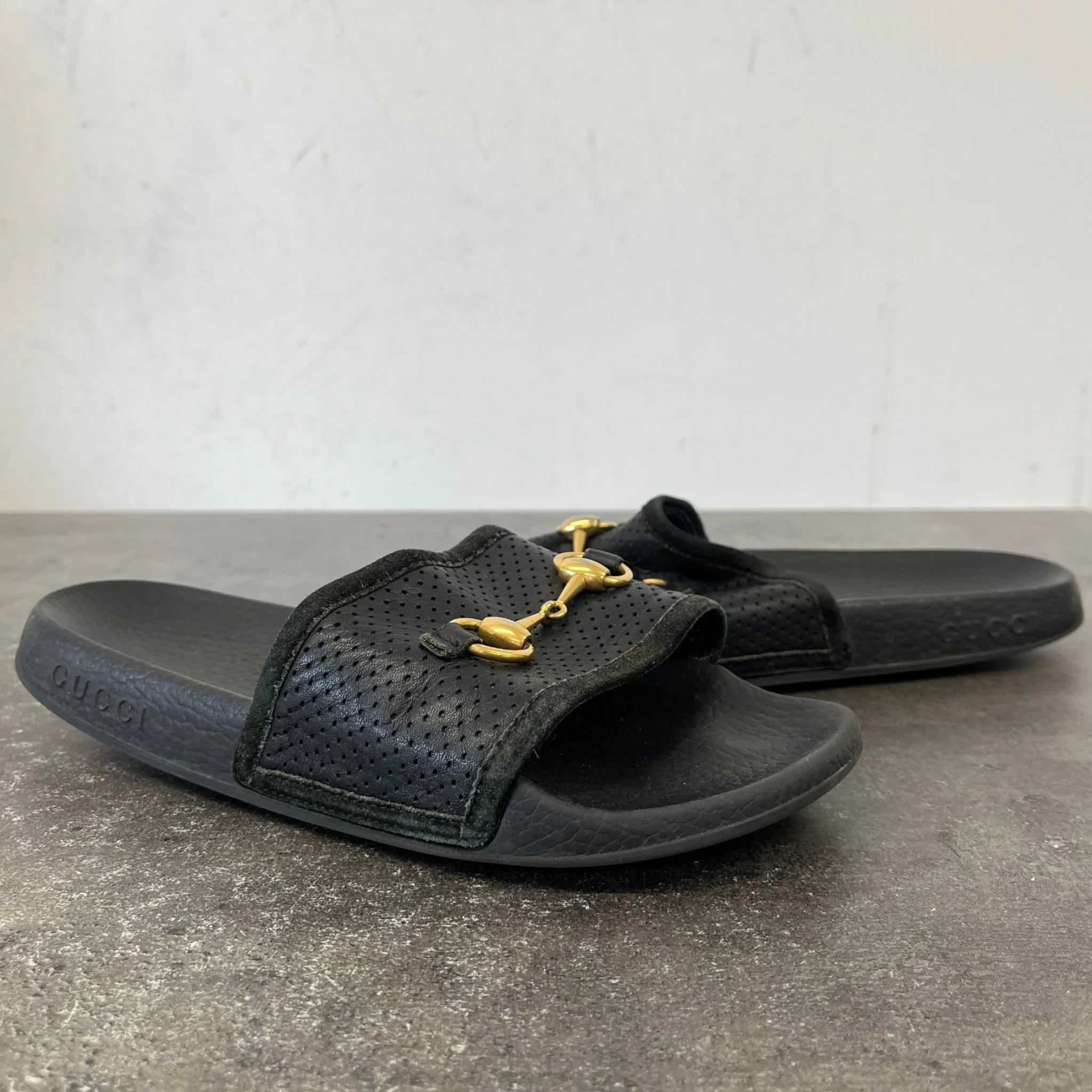 Women's Horsebit Slides Black Size EU 37 / UK 4 - Image 11