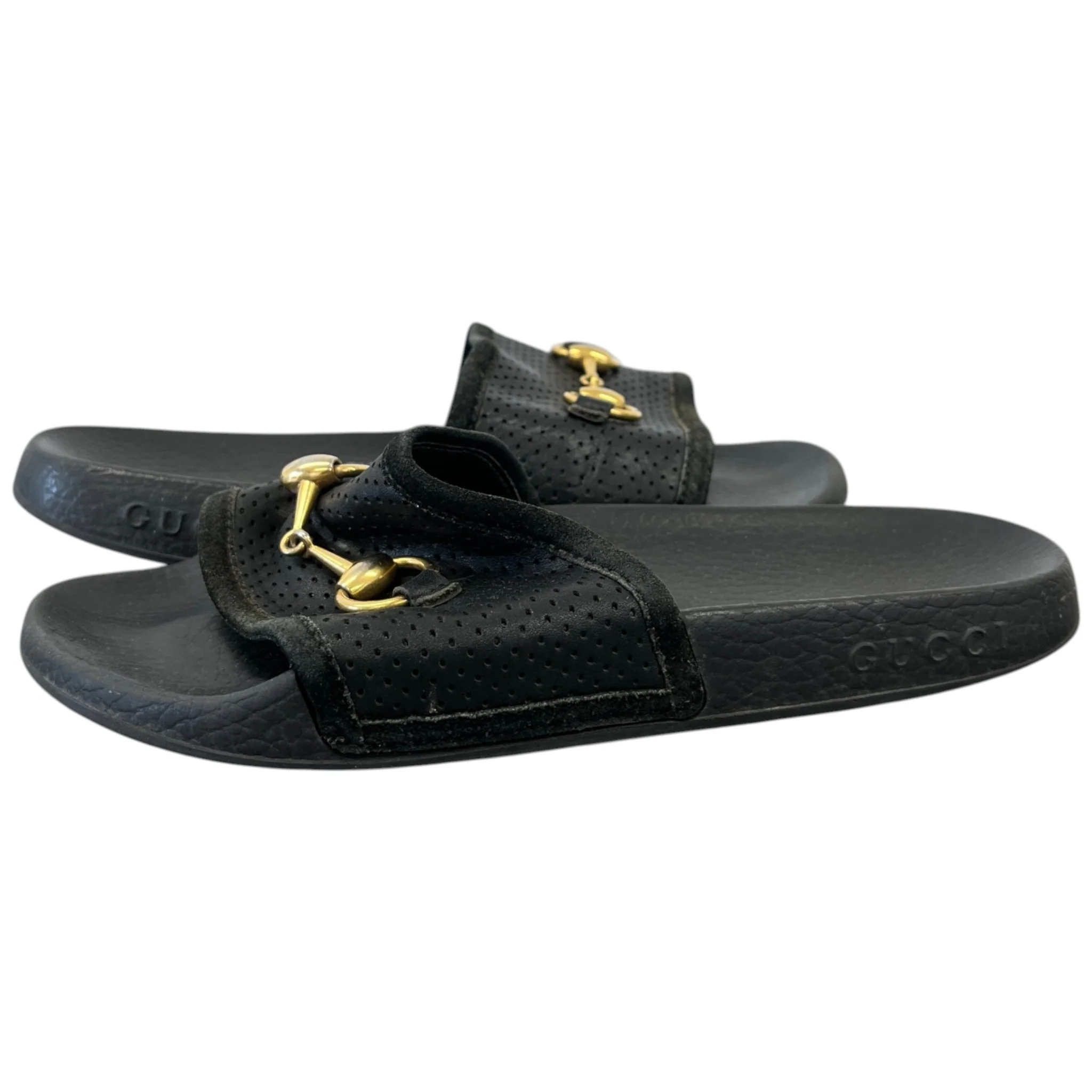 Women's Horsebit Slides Black Size EU 37 / UK 4 - Image 3