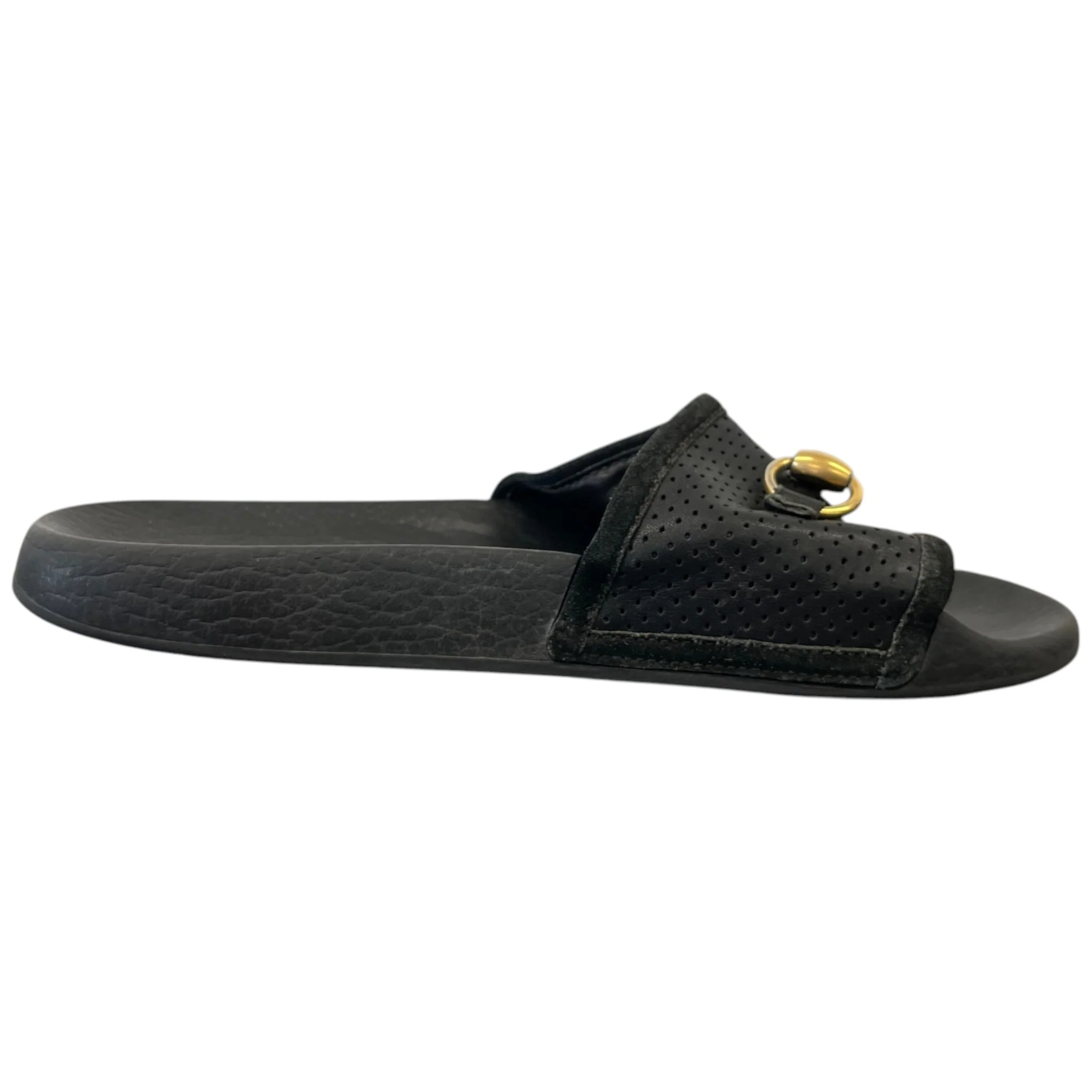 Women's Horsebit Slides Black Size EU 37 / UK 4 - Image 4