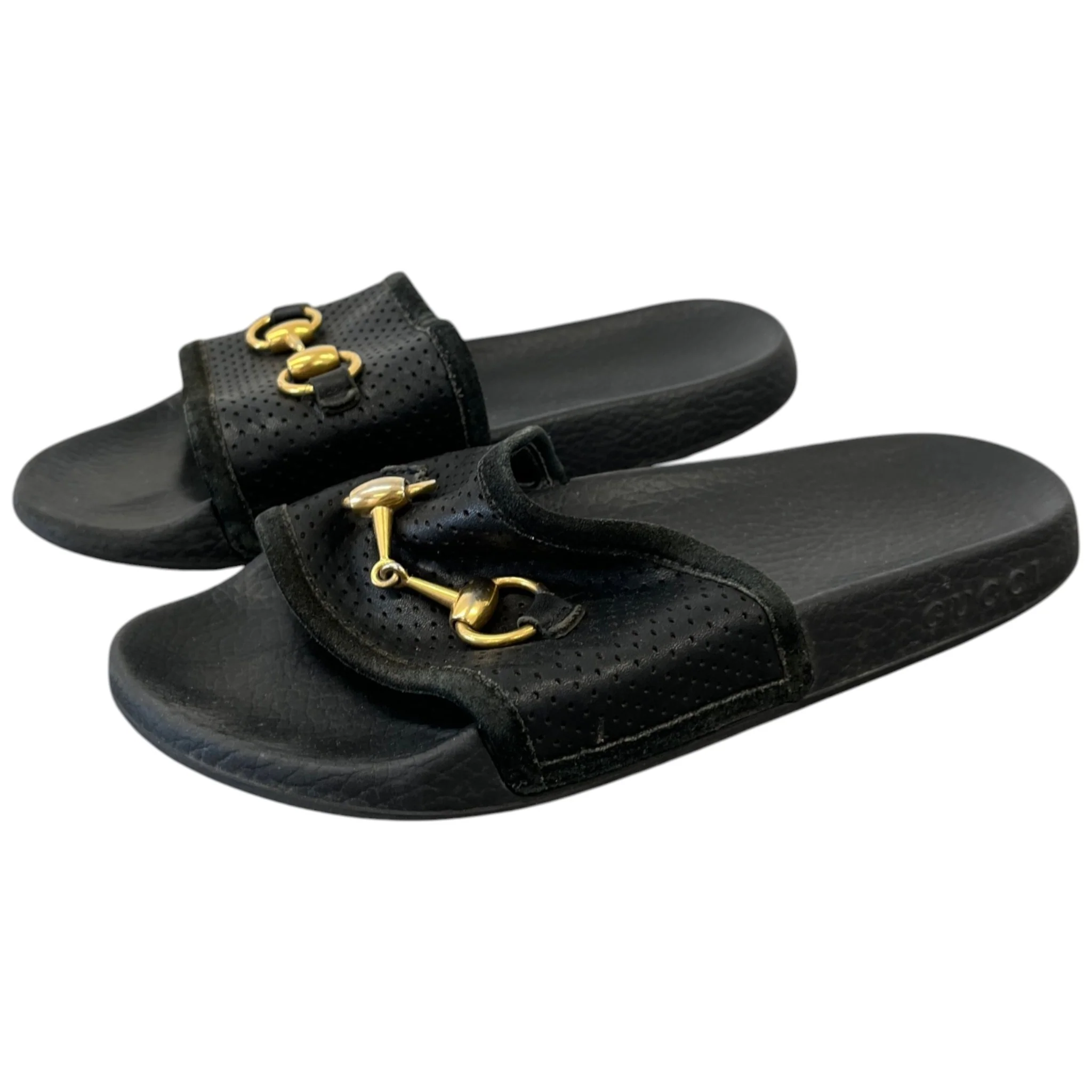 Women's Horsebit Slides Black Size EU 37 / UK 4 - Image 9