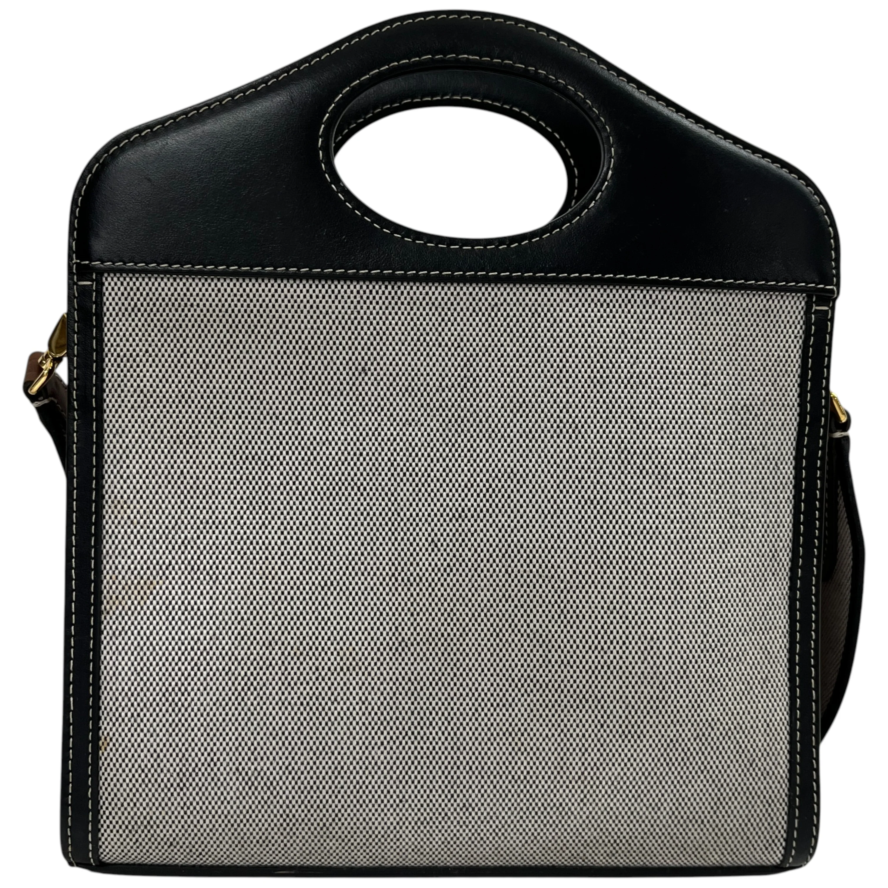 Women's Horseferry Motif Mini Pocket Bag Grey - Image 4