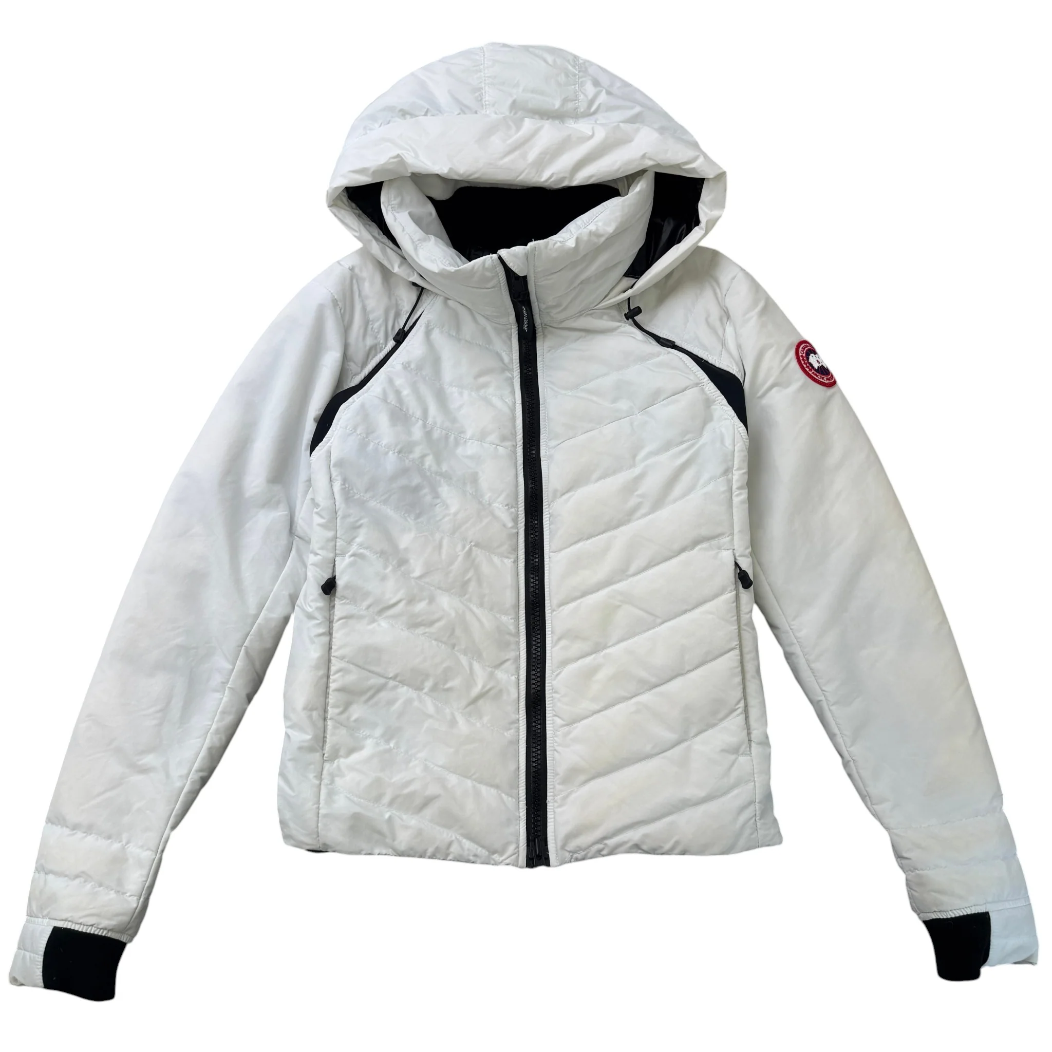 Women's Hybridge Base Down Jacket White Size M