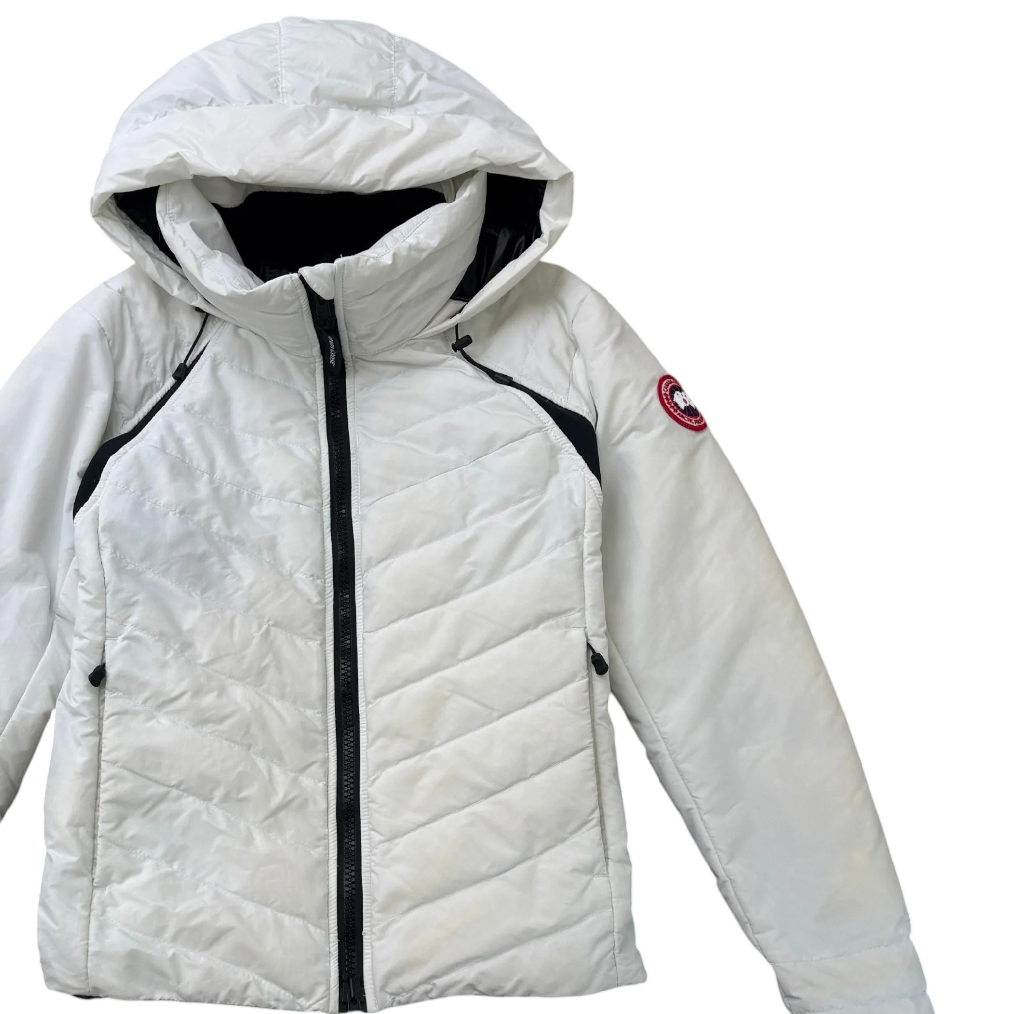Women's Hybridge Base Down Jacket White Size M - Image 3