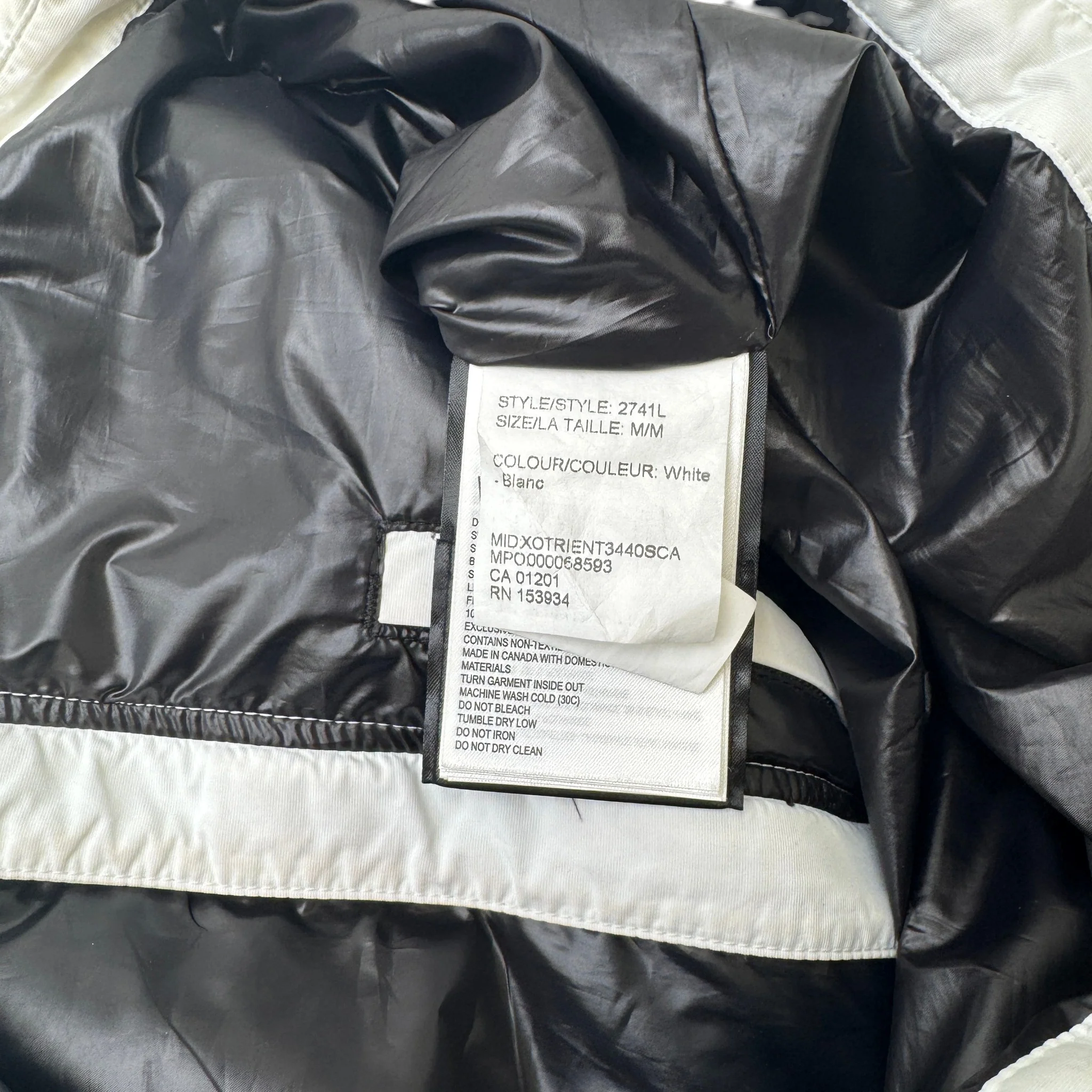 Women's Hybridge Base Down Jacket White Size M - Image 5