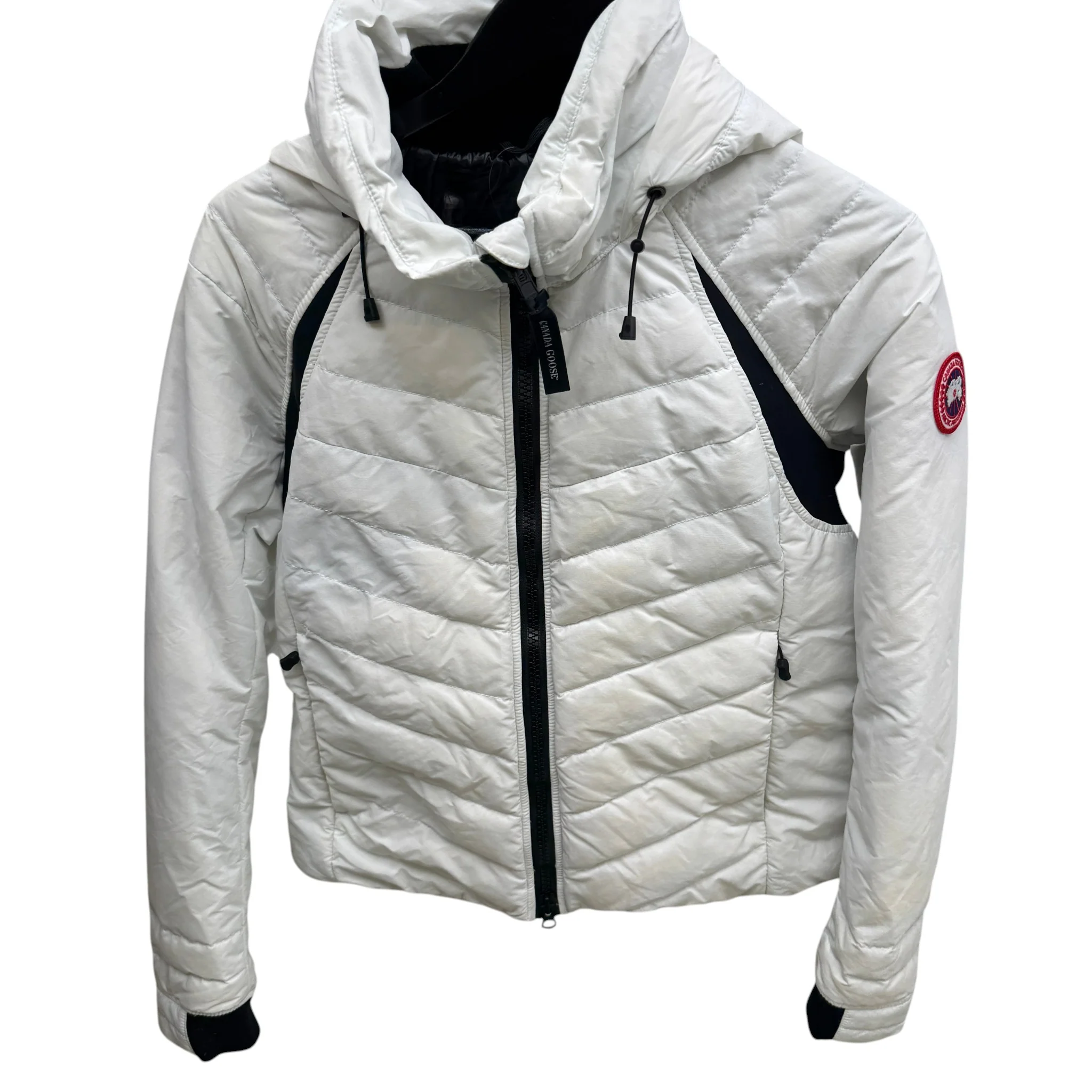 Women's Hybridge Base Down Jacket White Size M - Image 9