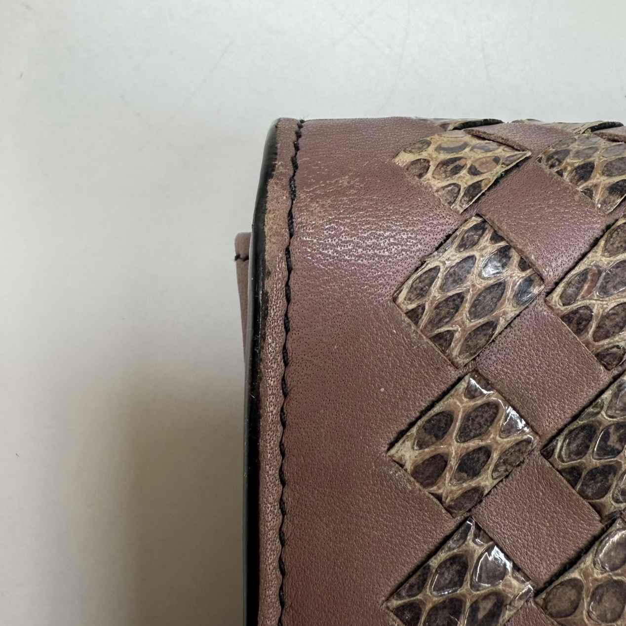 Women's Inrecciato Purse Pink - Image 7