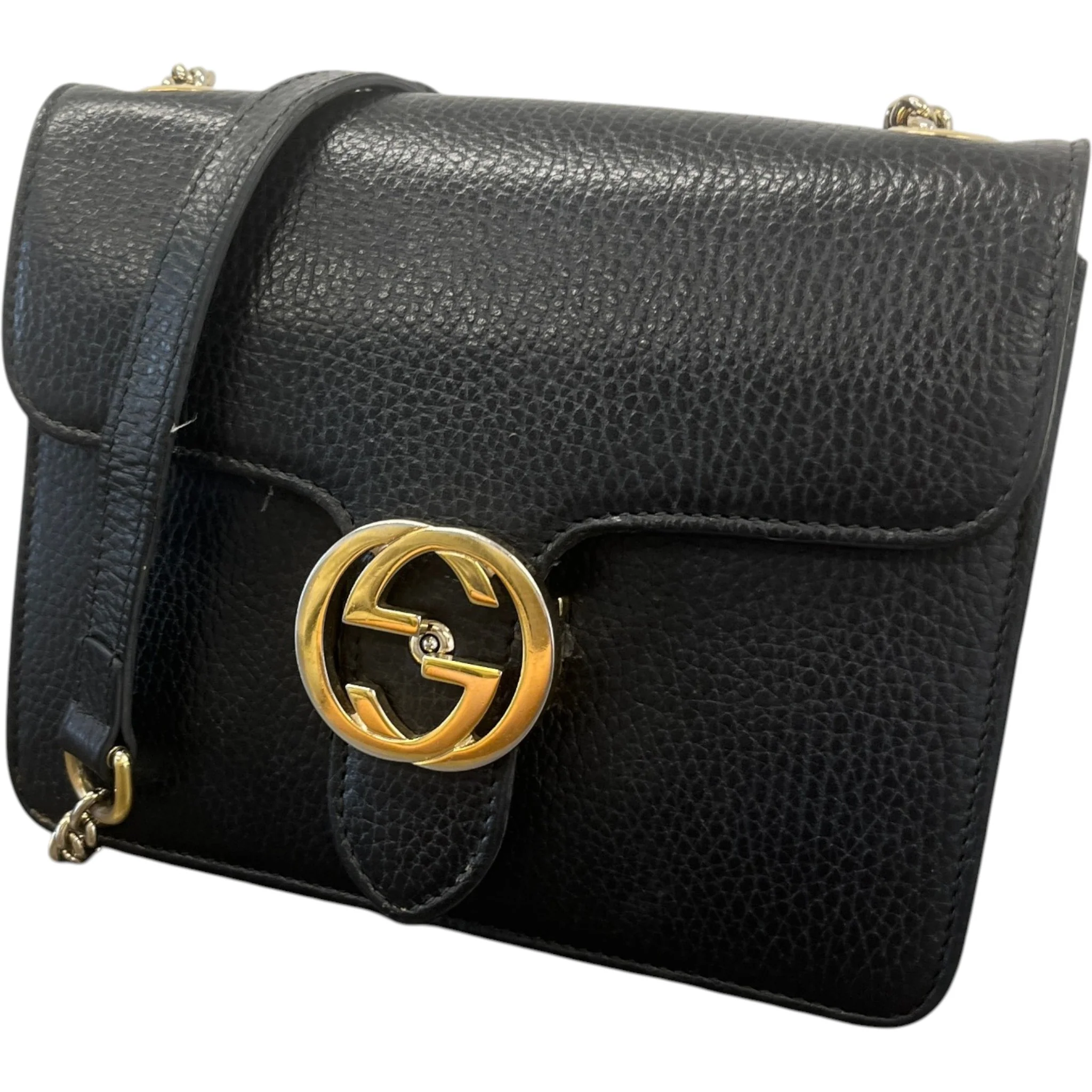 Women's Interlocking G Bag Black - Image 4