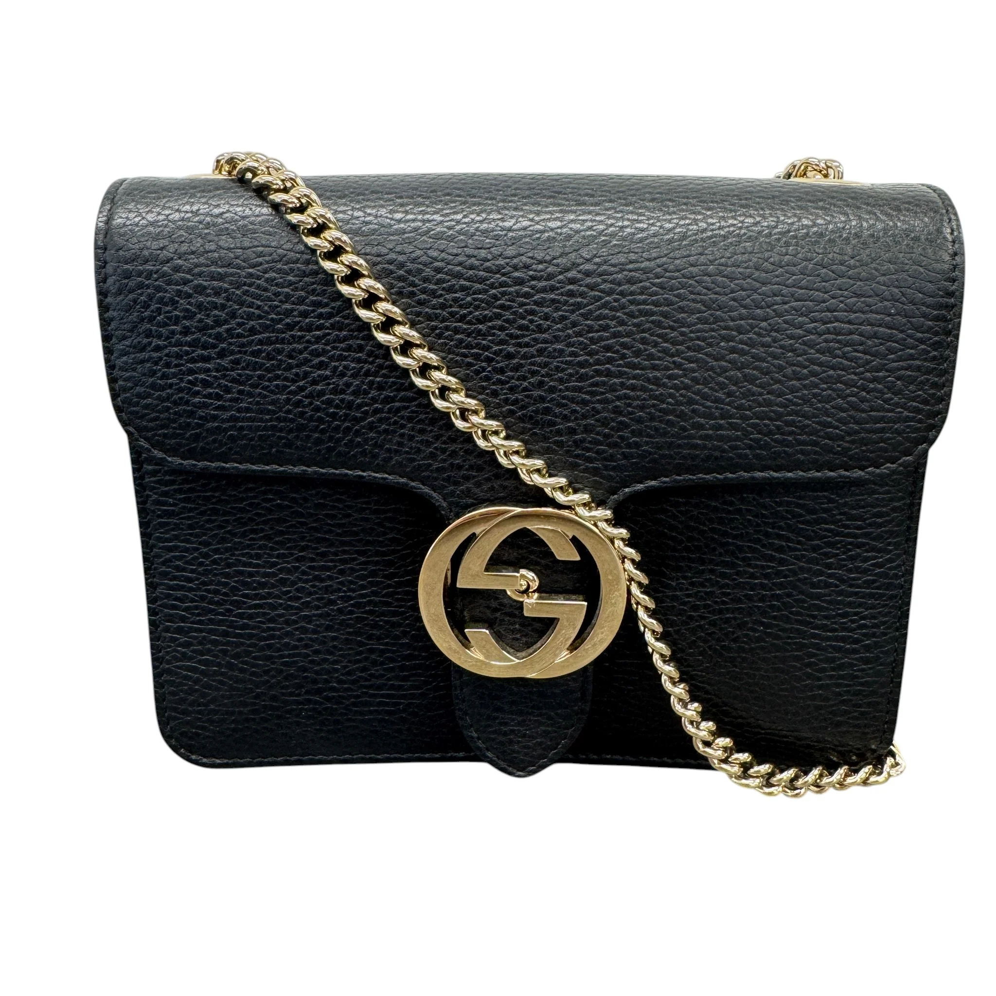 Women's Interlocking G Bag Black