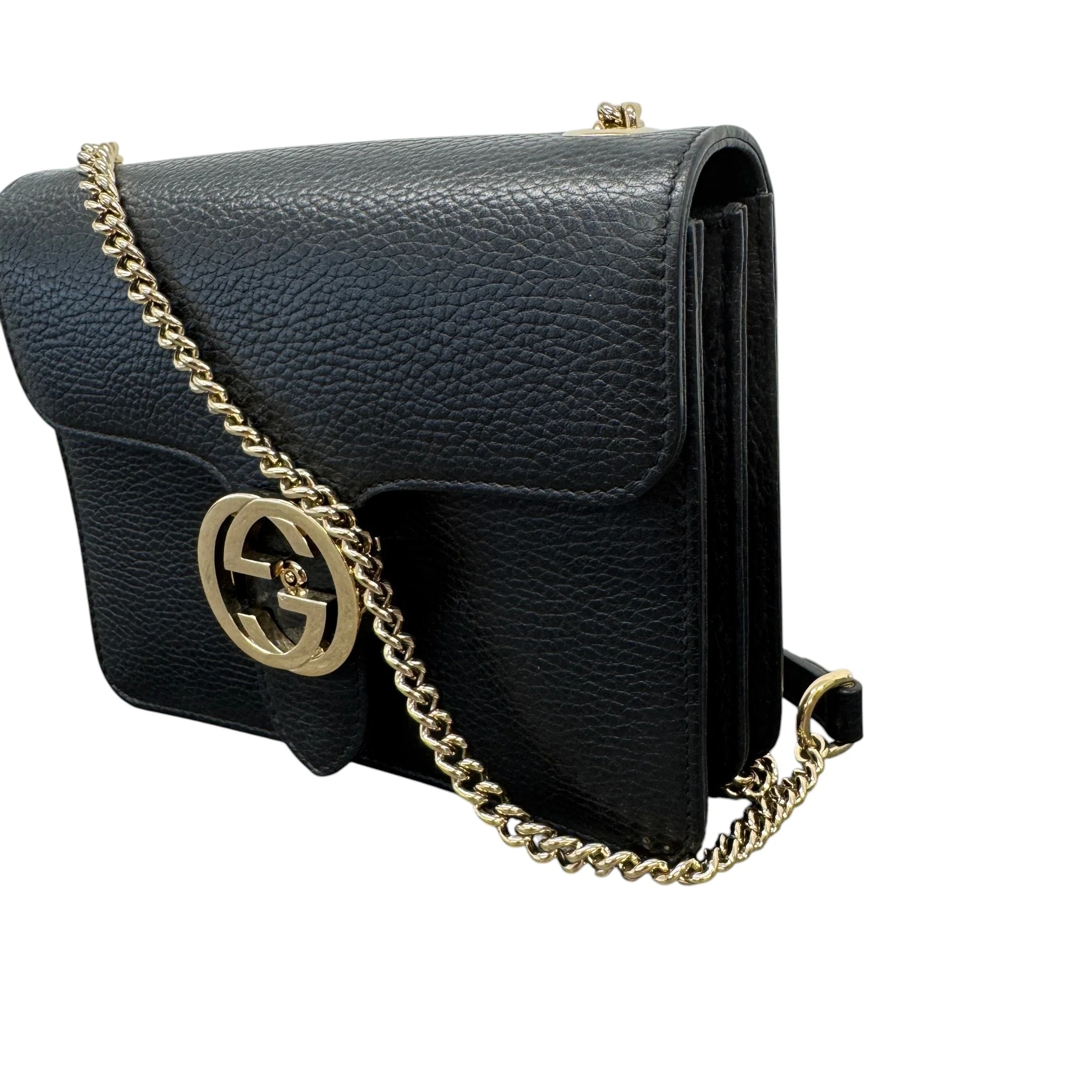 Women's Interlocking G Bag Black - Image 3