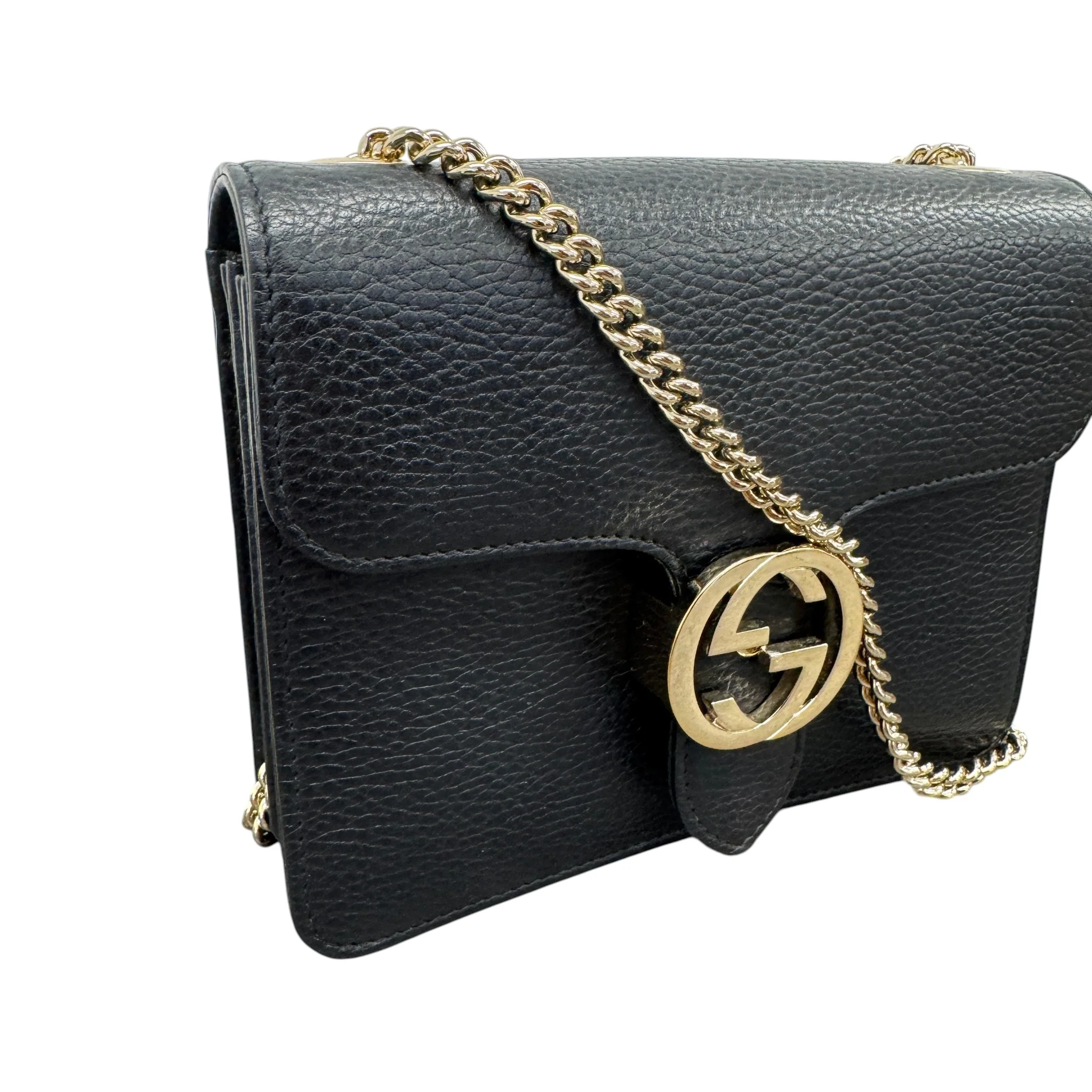 Women's Interlocking G Bag Black - Image 4
