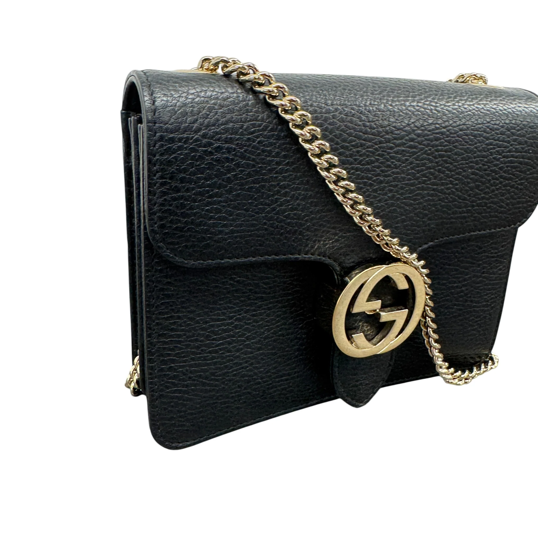 Women's Interlocking G Bag Black - Image 5