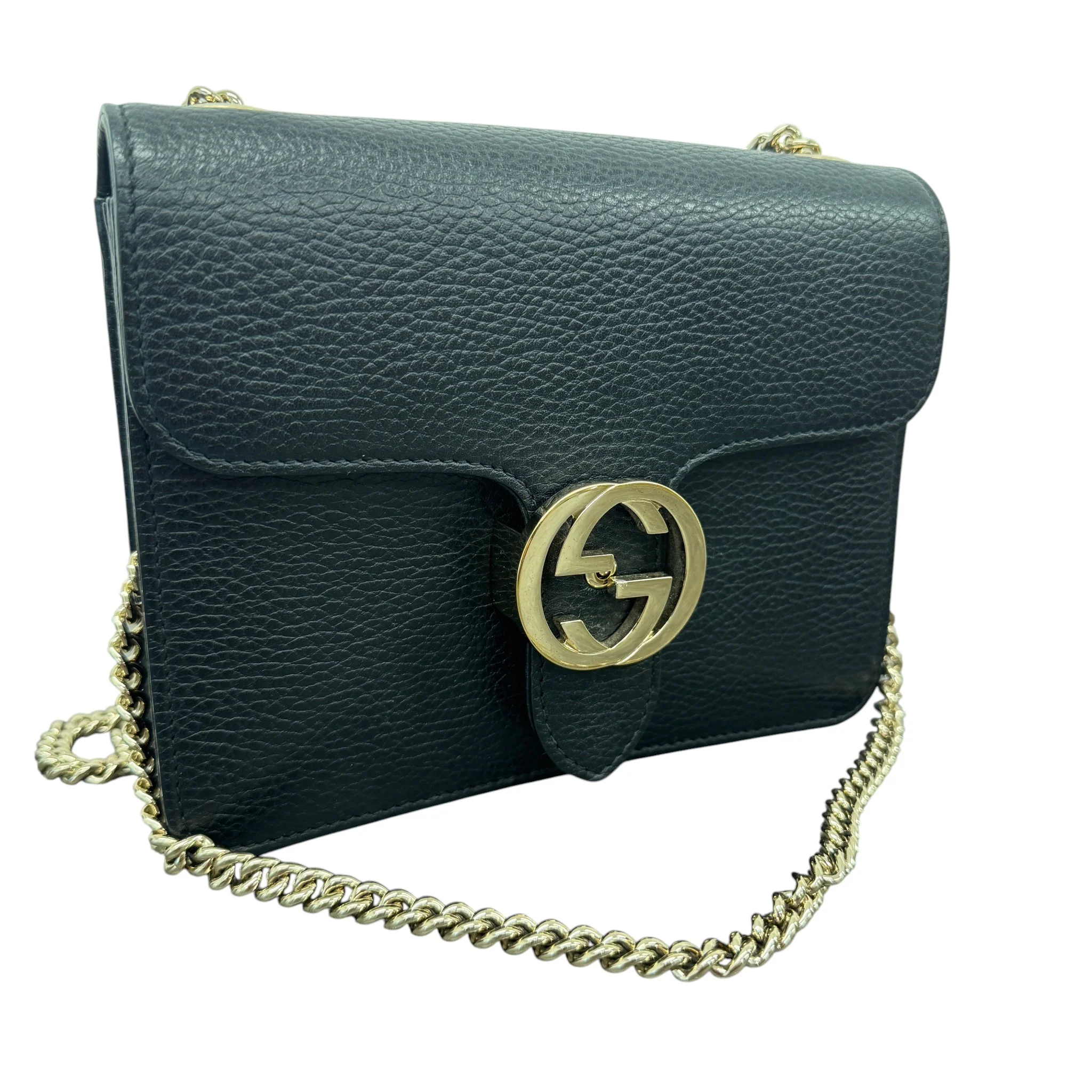 Women's Interlocking G Bag Black - Image 8