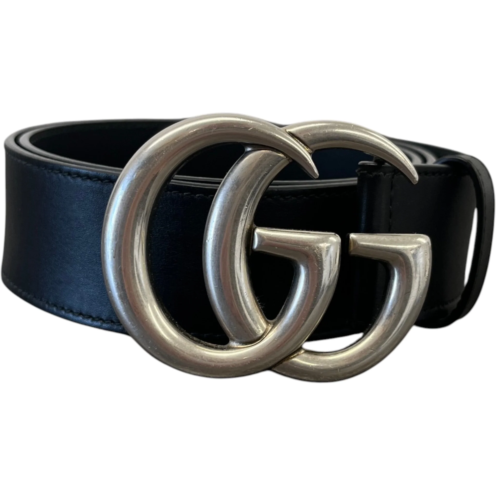Women's Interlocking G Belt Black Size 85CM / UK 10