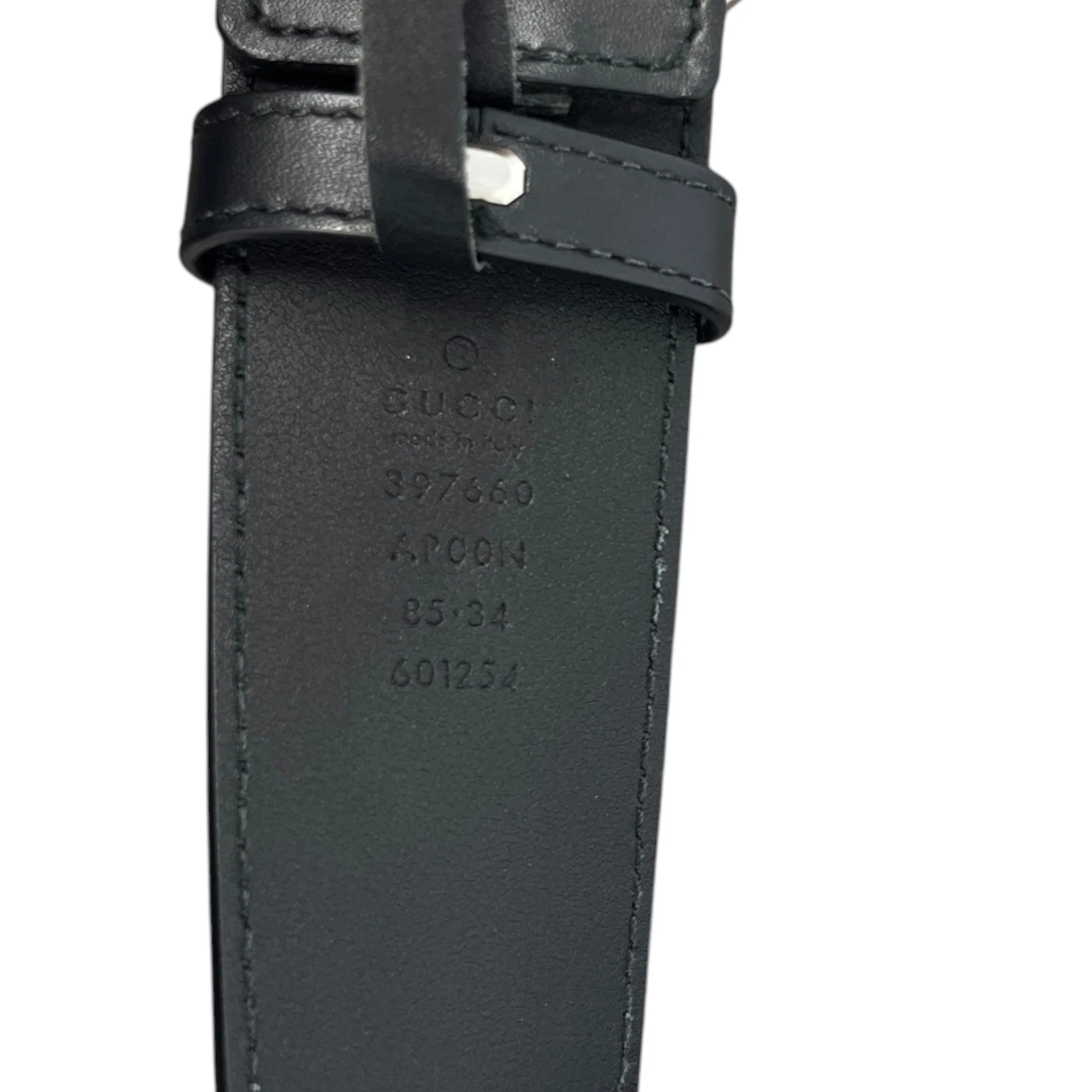 Women's Interlocking G Belt Black Size 85CM / UK 10 - Image 6