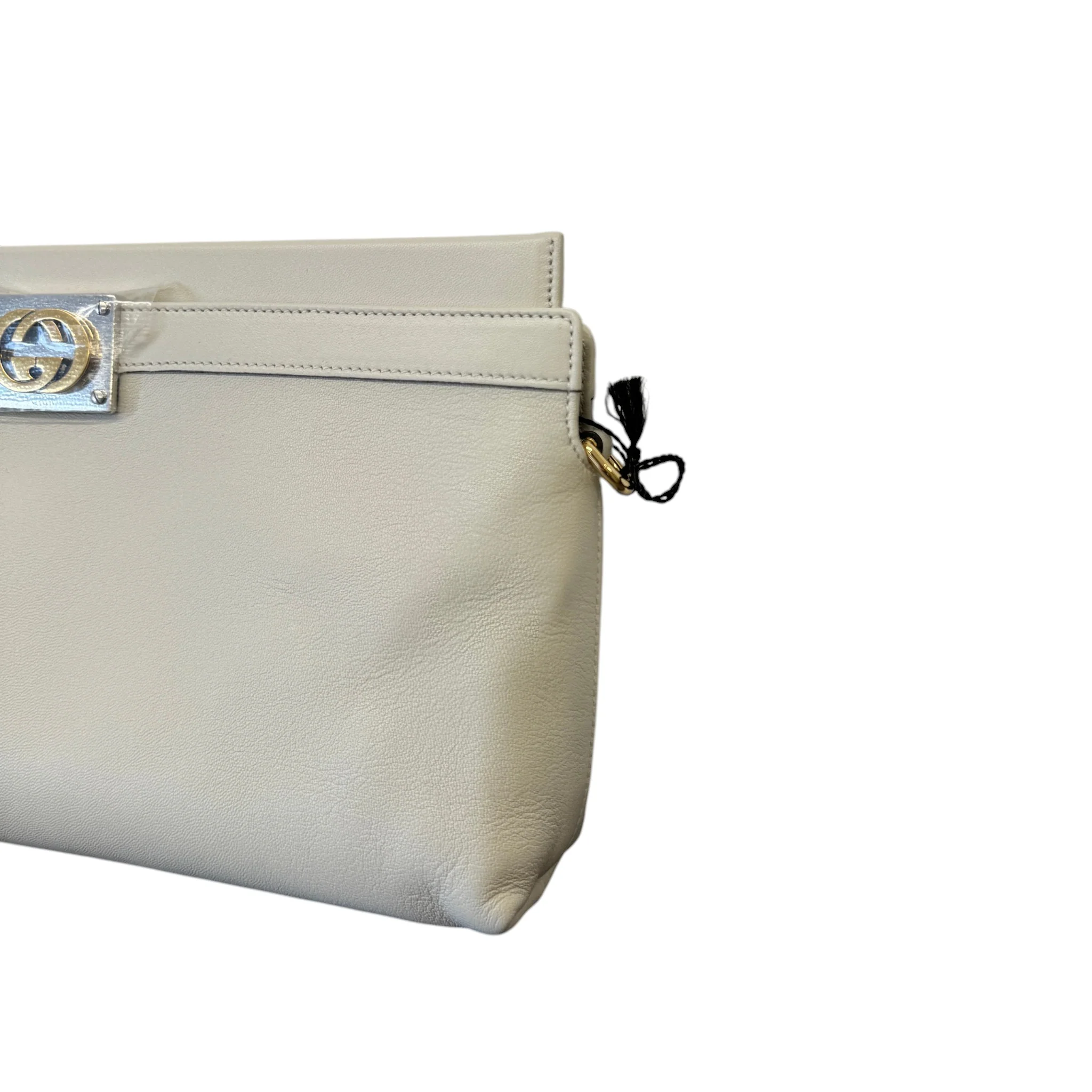 Women's Interlocking G Clutch Cream - Image 3