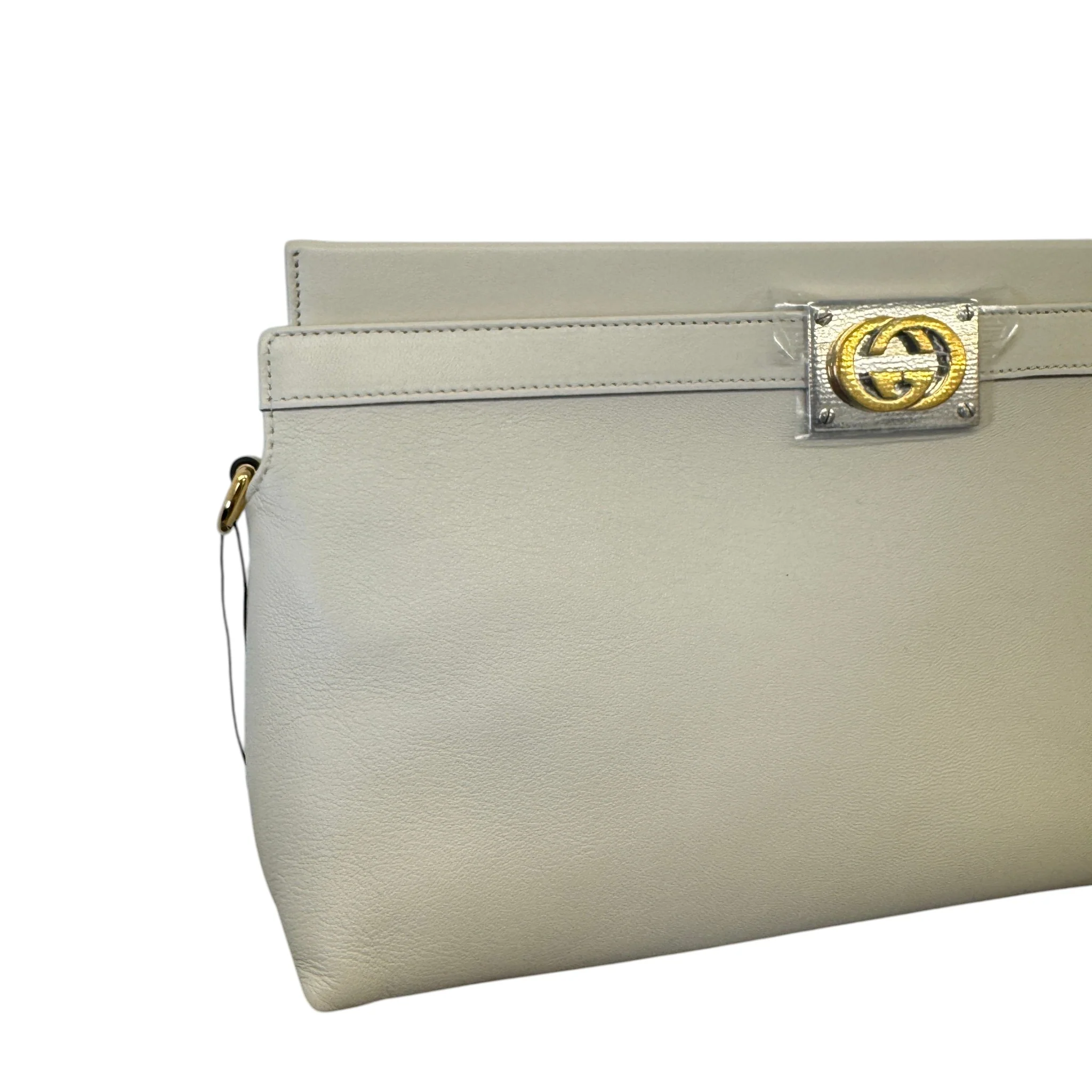 Women's Interlocking G Clutch Cream - Image 4