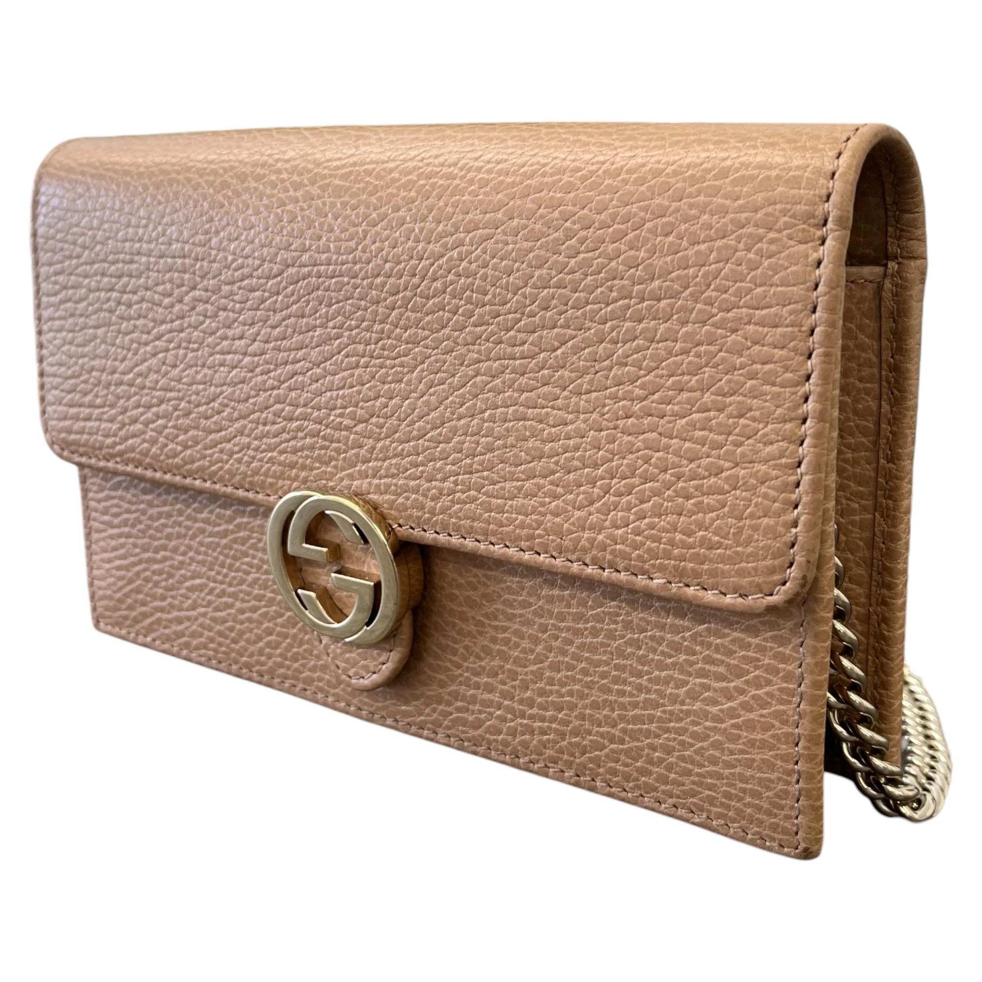Women's Interlocking G Crossbody Bag Beige - Image 6