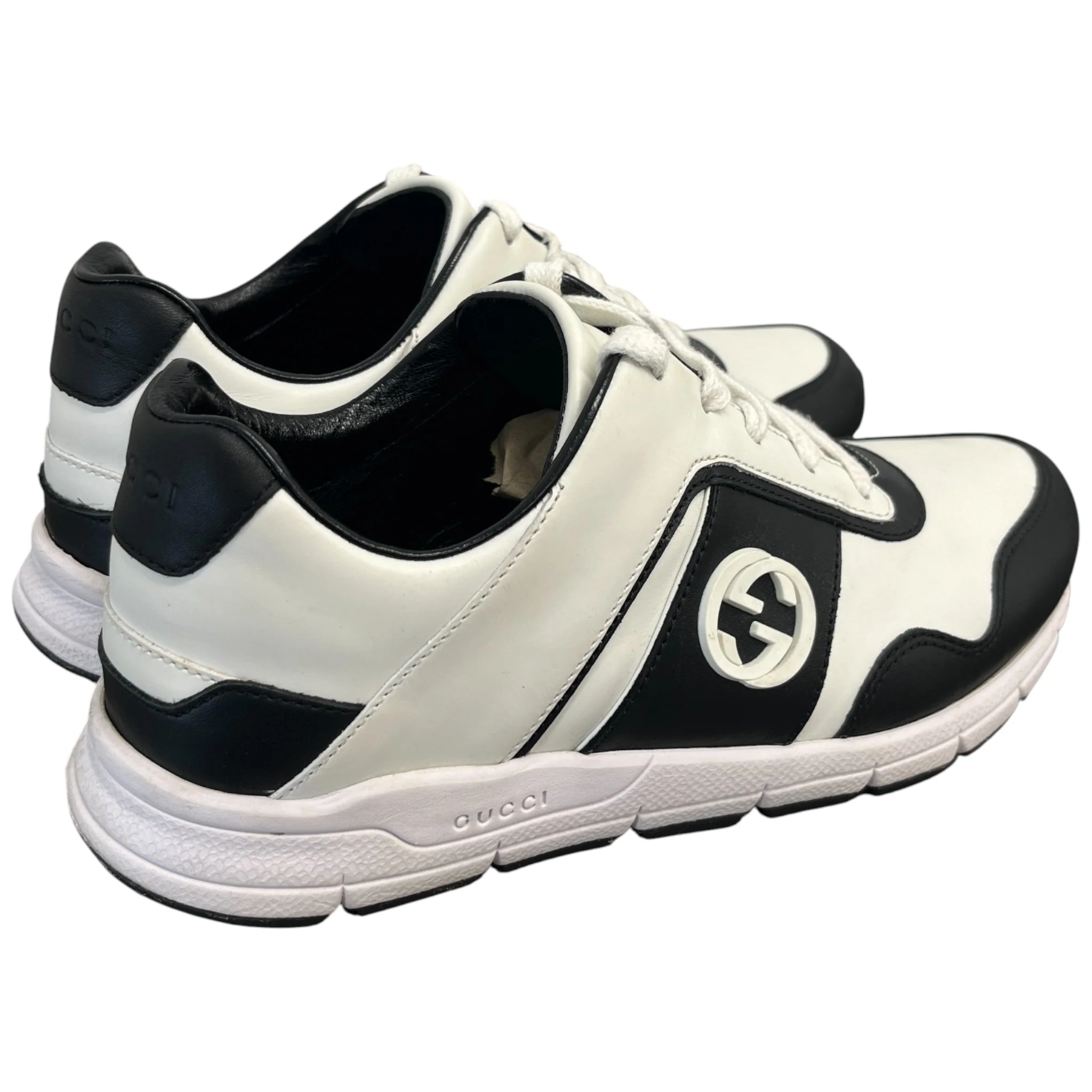 Women's Interlocking G Low Trainers White Size EU 37 / UK 4 - Image 8