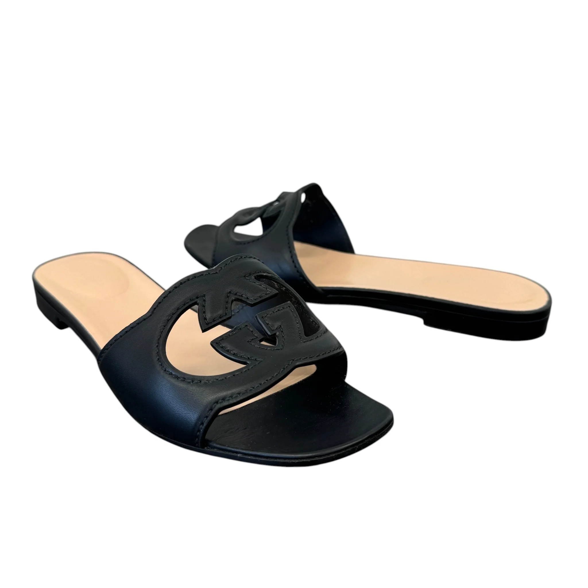 Women's Interlocking G Sandals Black Size EU 39 / UK 6 - Image 3