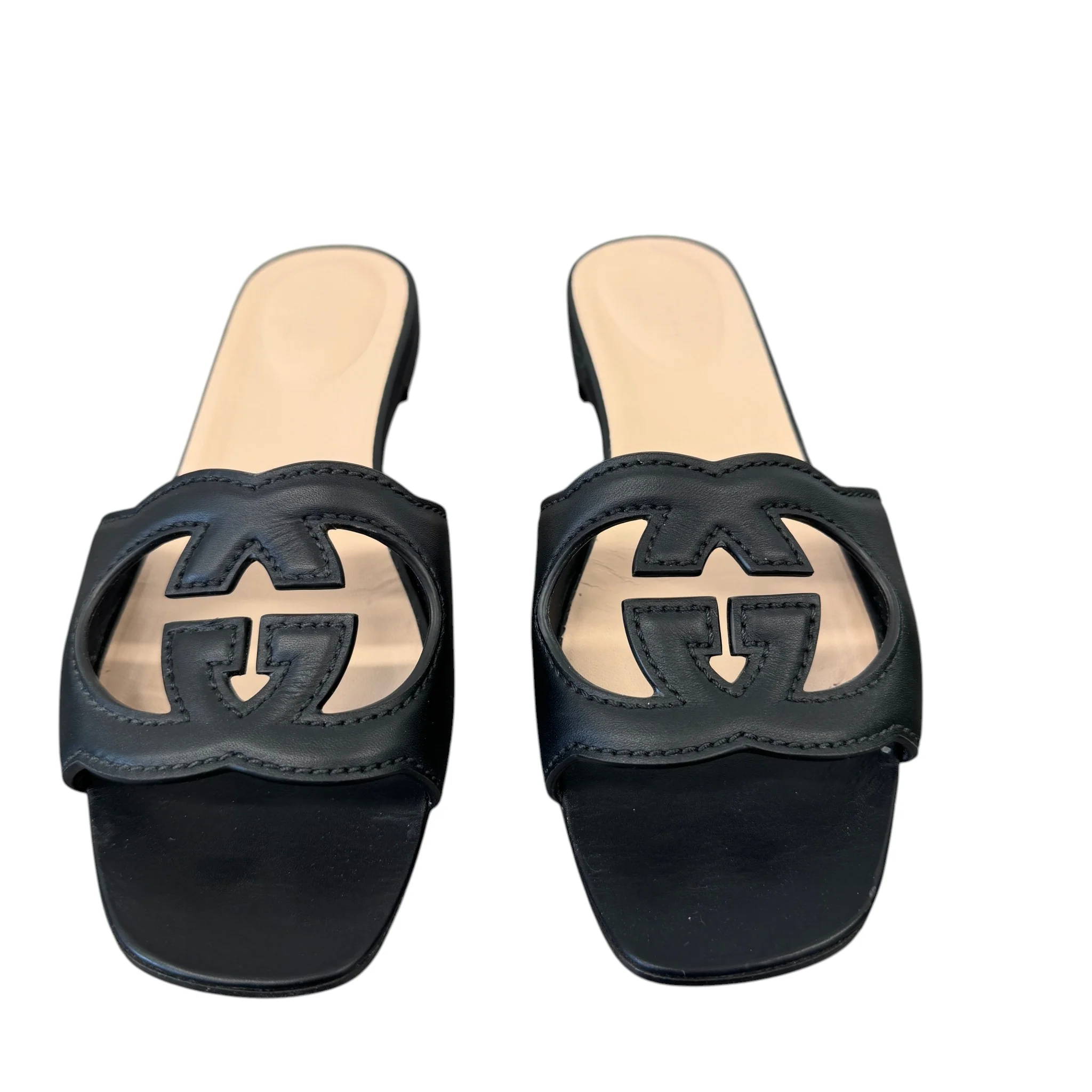 Women's Interlocking G Sandals Black Size EU 39 / UK 6 - Image 6