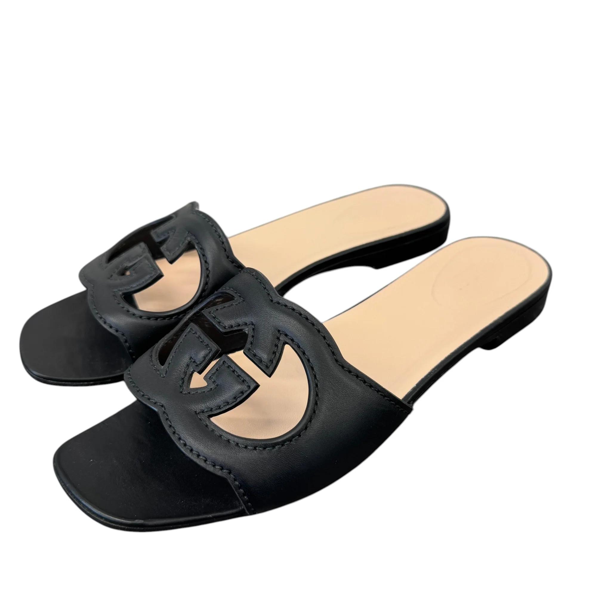 Women's Interlocking G Sandals Black Size EU 39 / UK 6 - Image 7