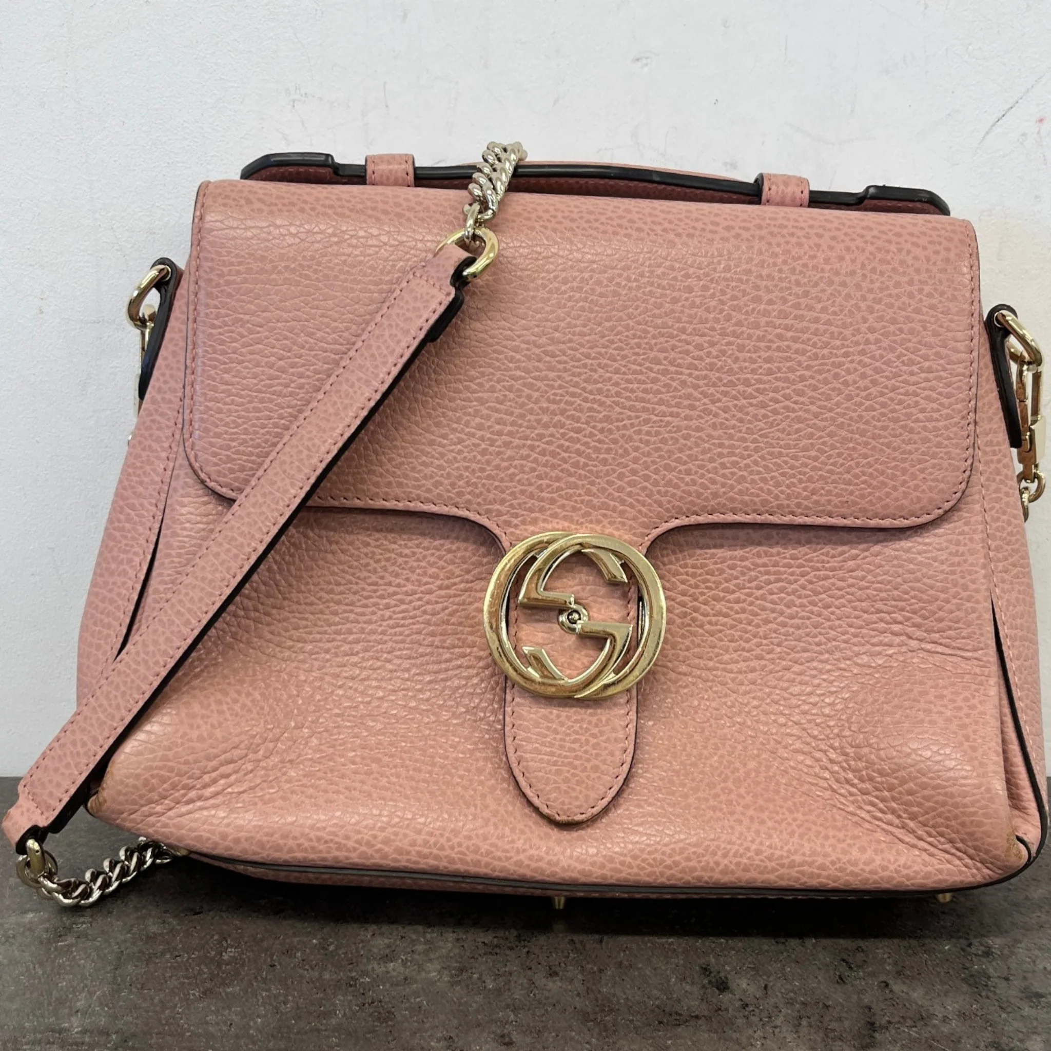 Women's Interlocking G Small Bag Pink - Image 13