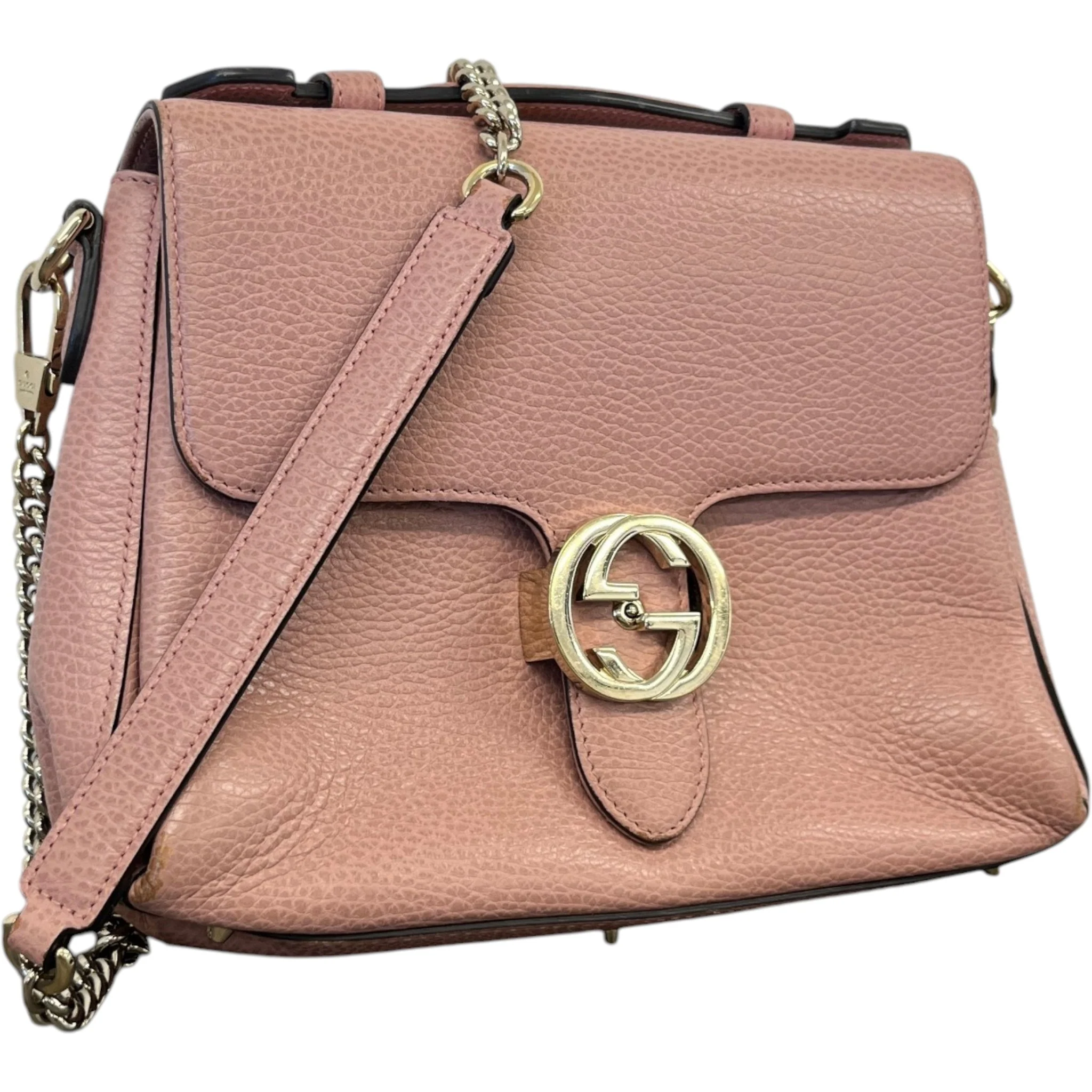 Women's Interlocking G Small Bag Pink - Image 4