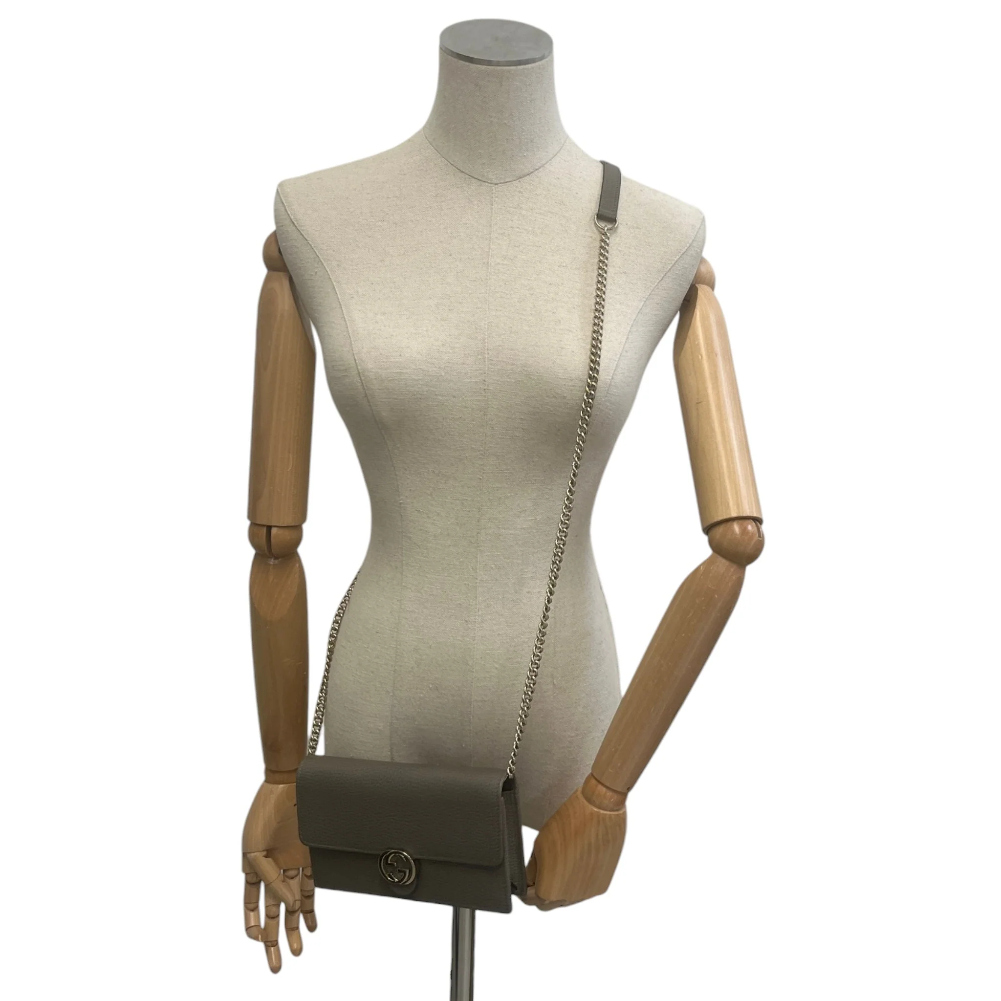Women's Interlocking G Woc Bag Grey - Image 2