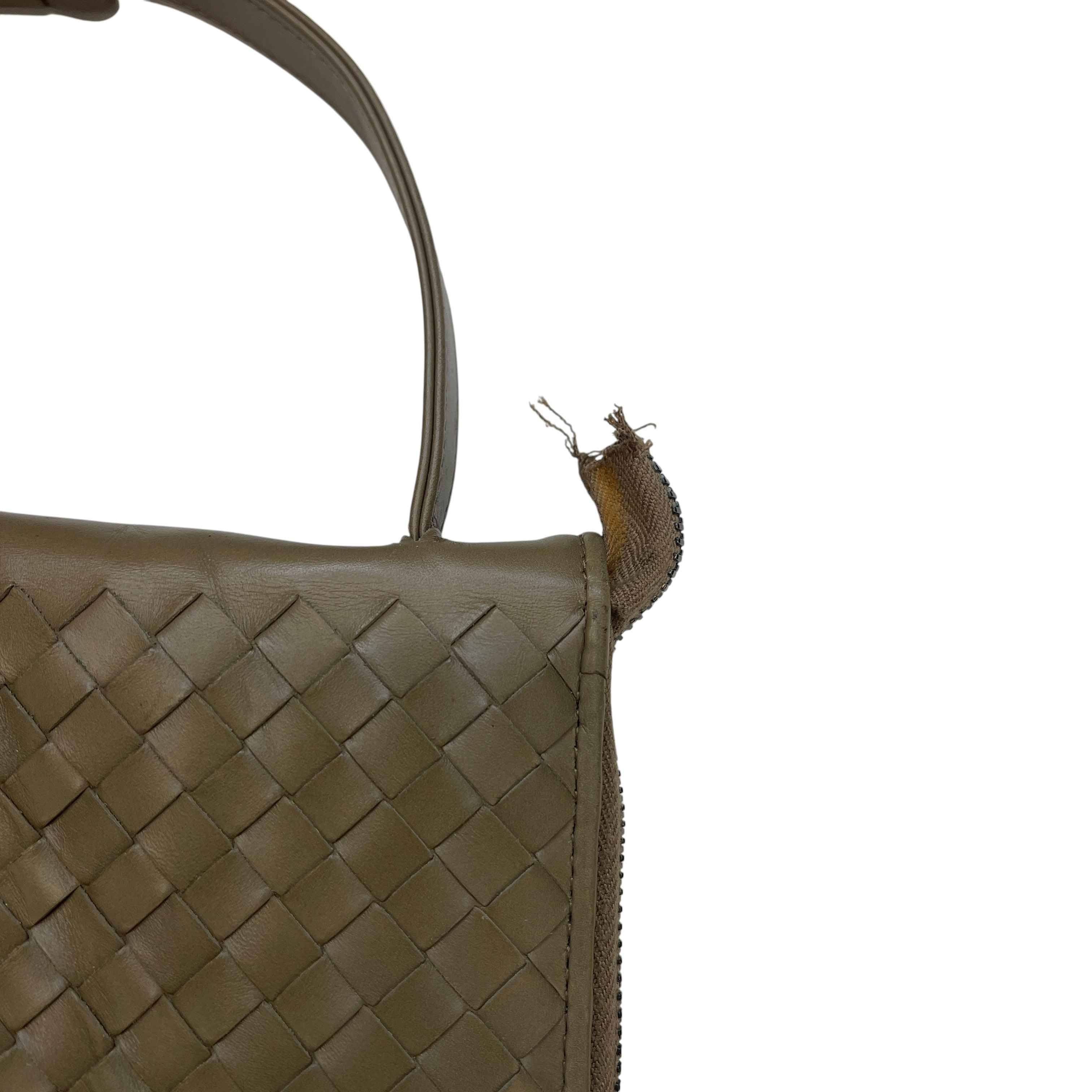 Women's Intrecciato Bag Brown - Image 12