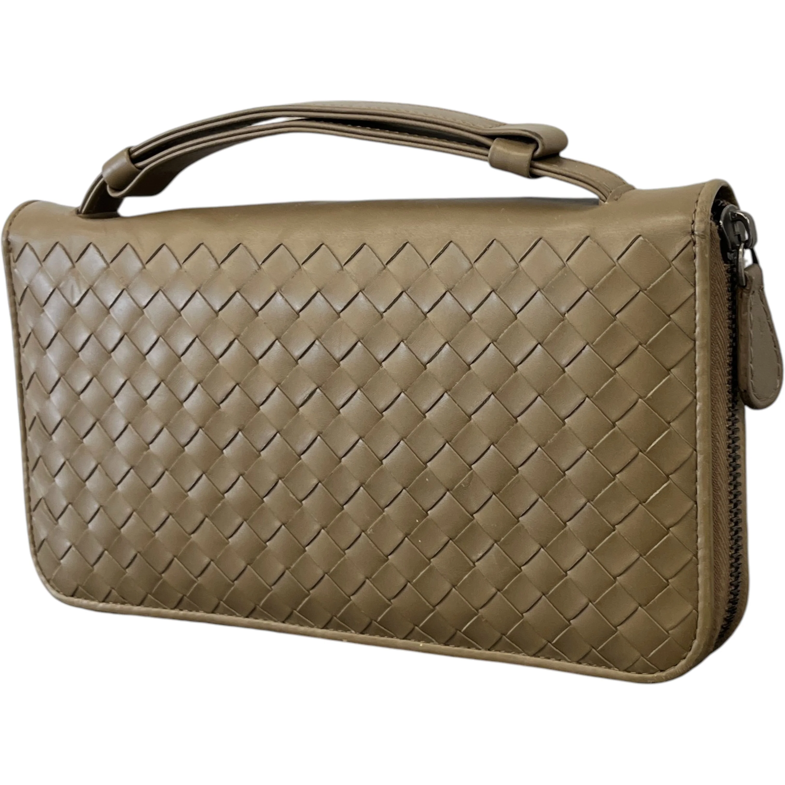 Women's Intrecciato Bag Brown - Image 4