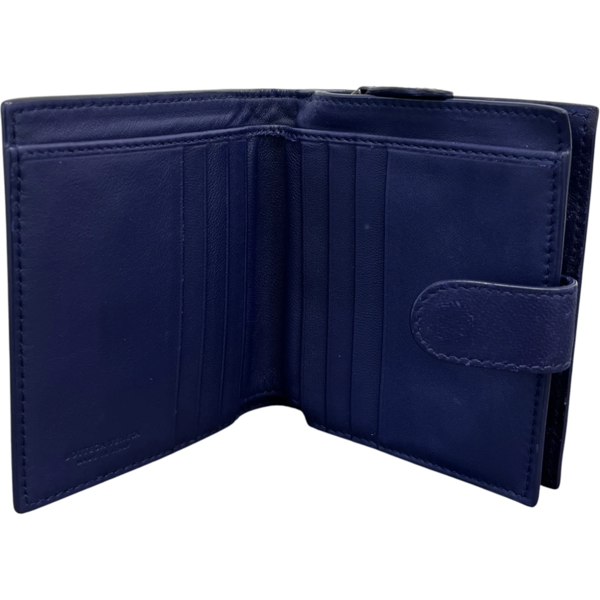 Women's Intrecciato Leather Purse Purple - Image 9