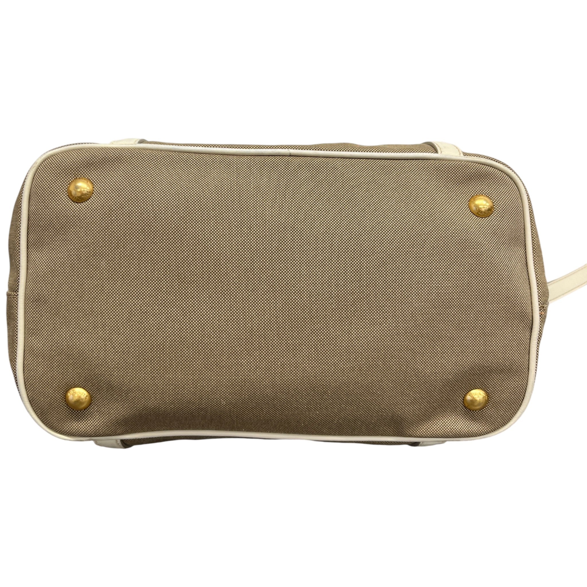 Women's Jacquard Logo Tote Bag Beige - Image 10