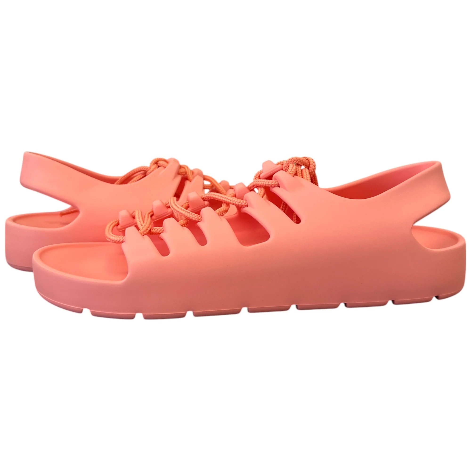 Women's Jelly Lace Slingback Sandals Pink Size EU 38 / UK 5 - Image 3