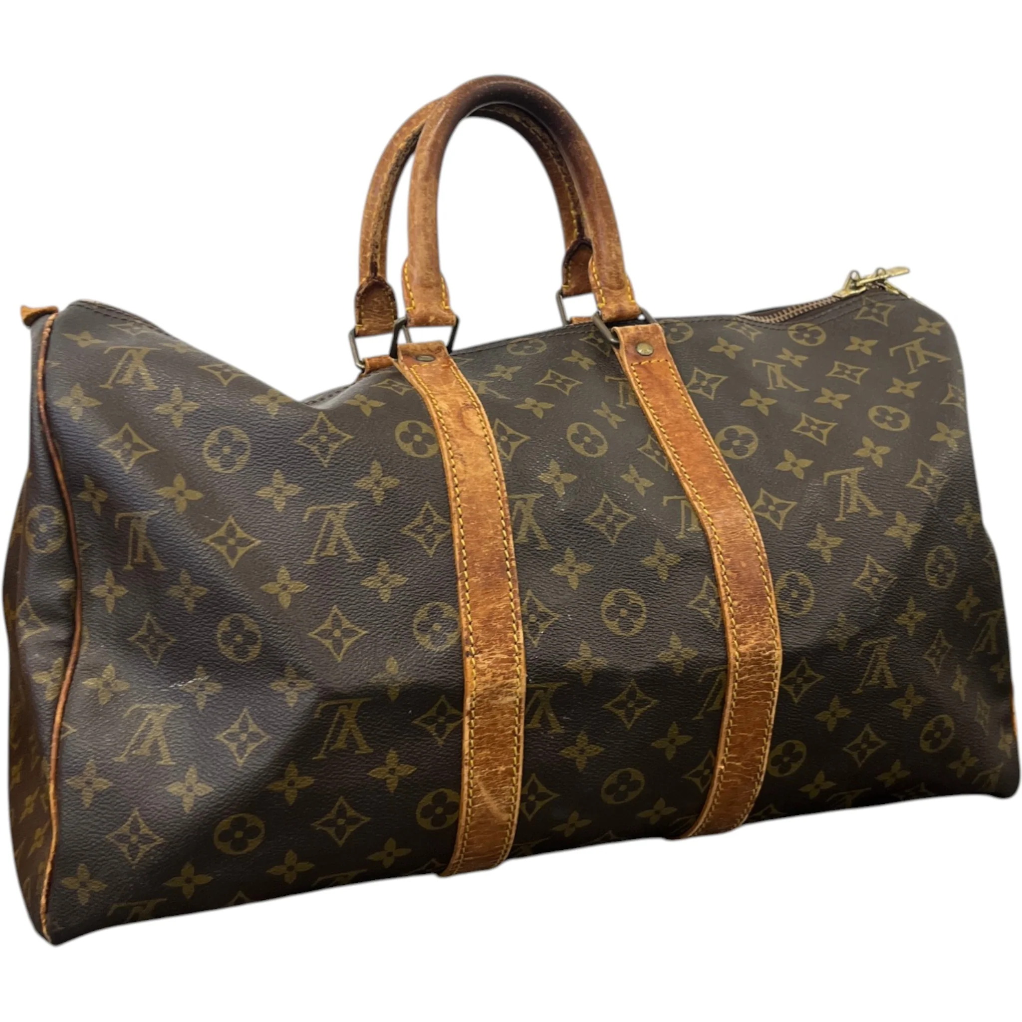 Women's Keepall 45 Bag Brown - Image 9