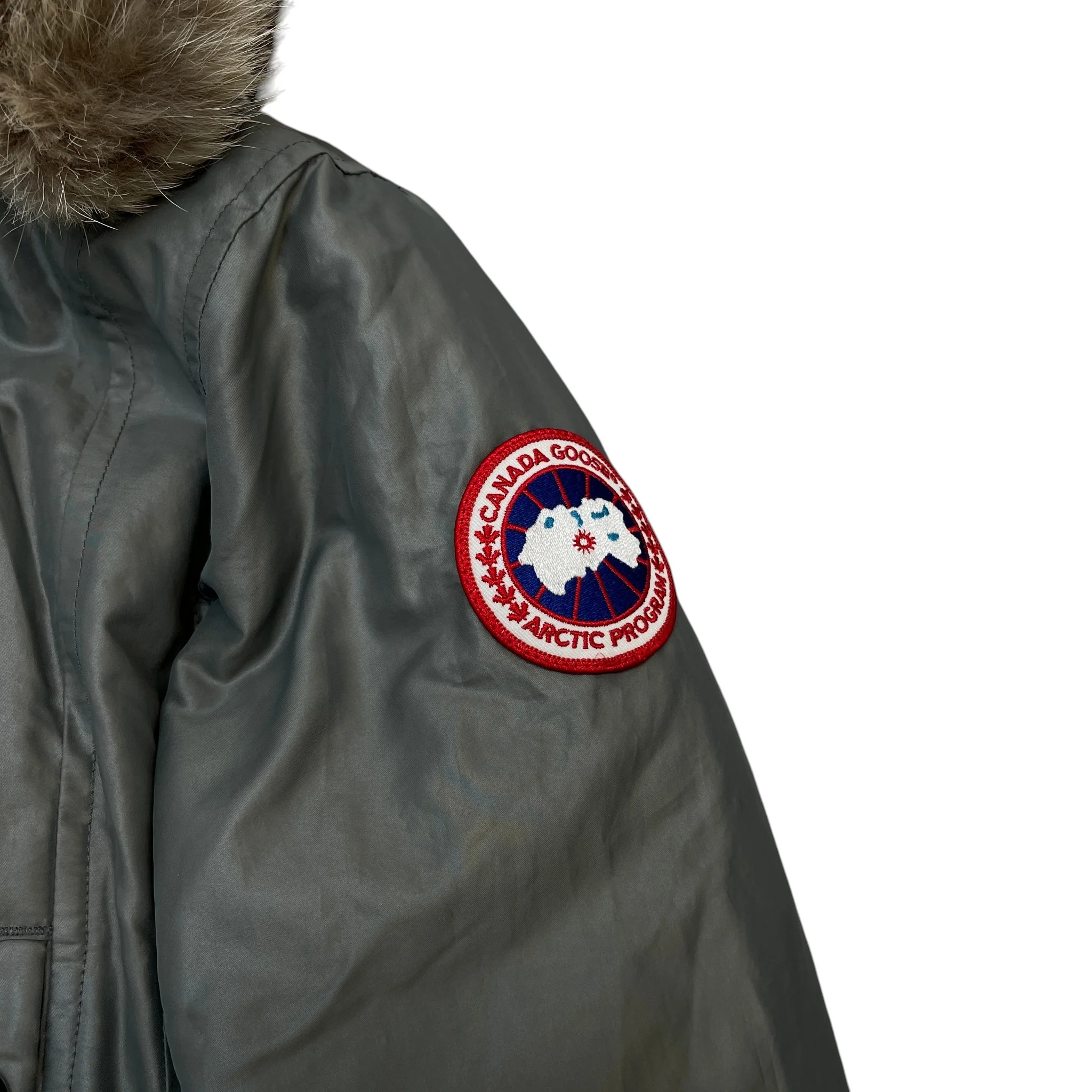Women's Kensington Parka Down Jacket Grey Size S - Image 5