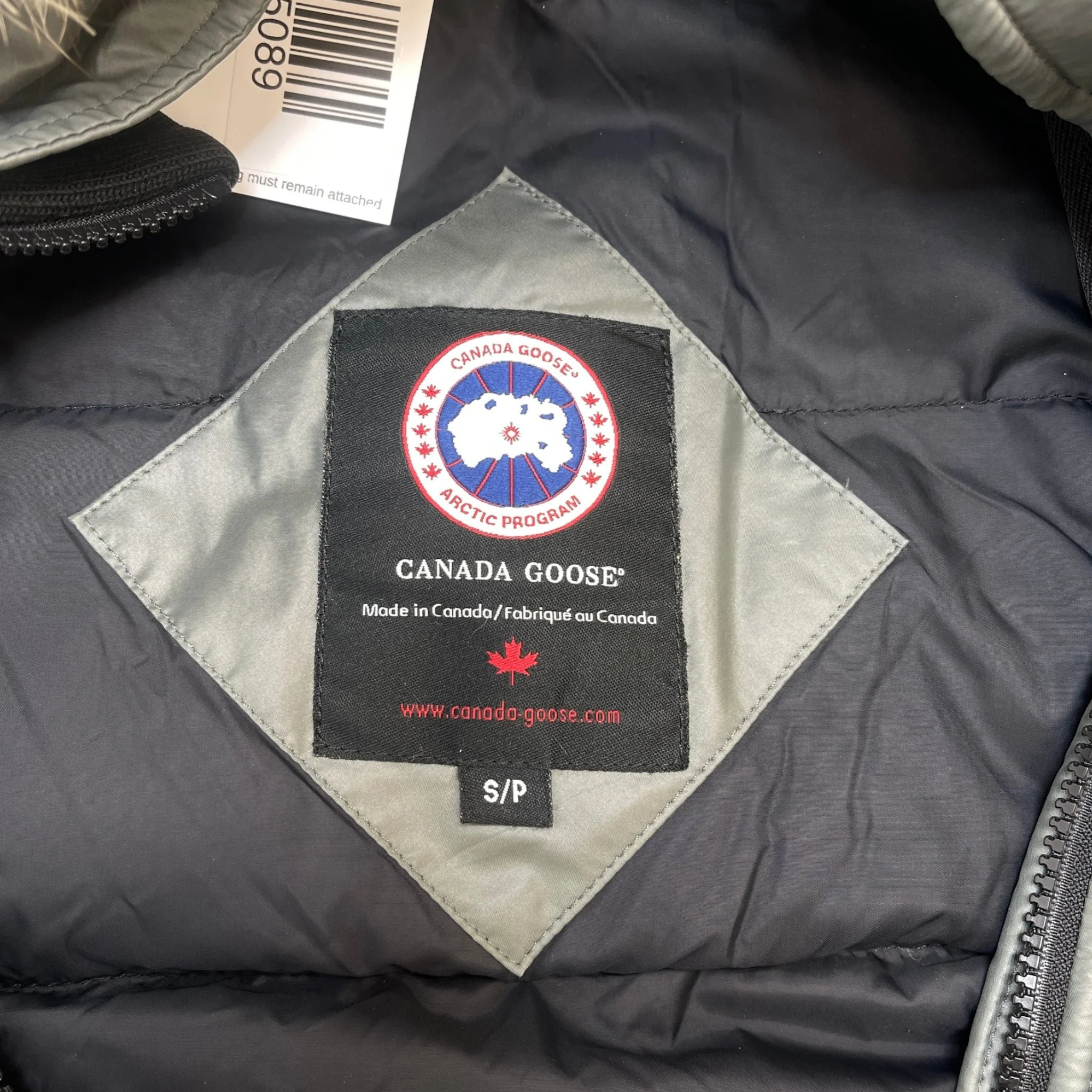 Women's Kensington Parka Down Jacket Grey Size S - Image 8