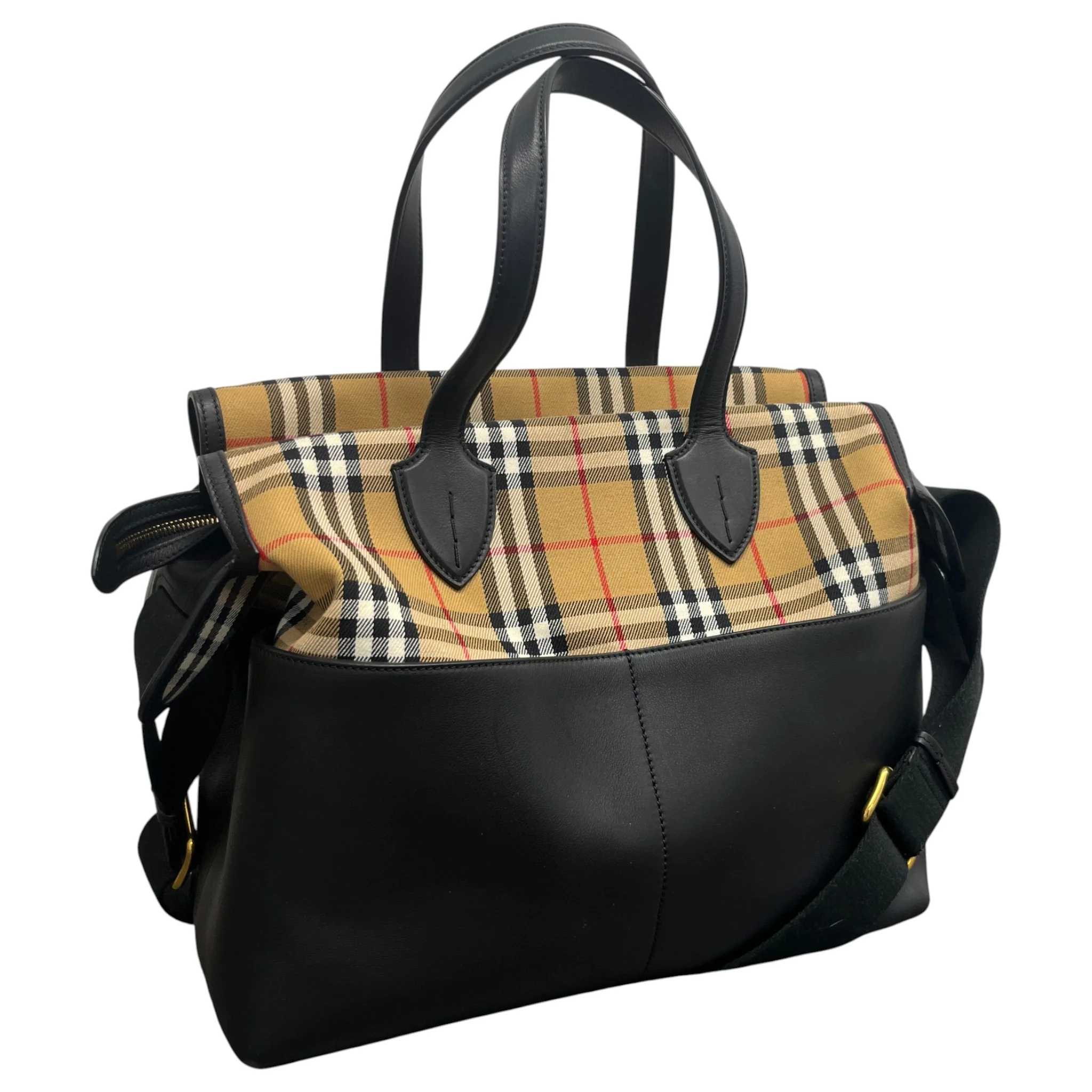 Women's Kingswood Vintage Check Bag Black - Image 4