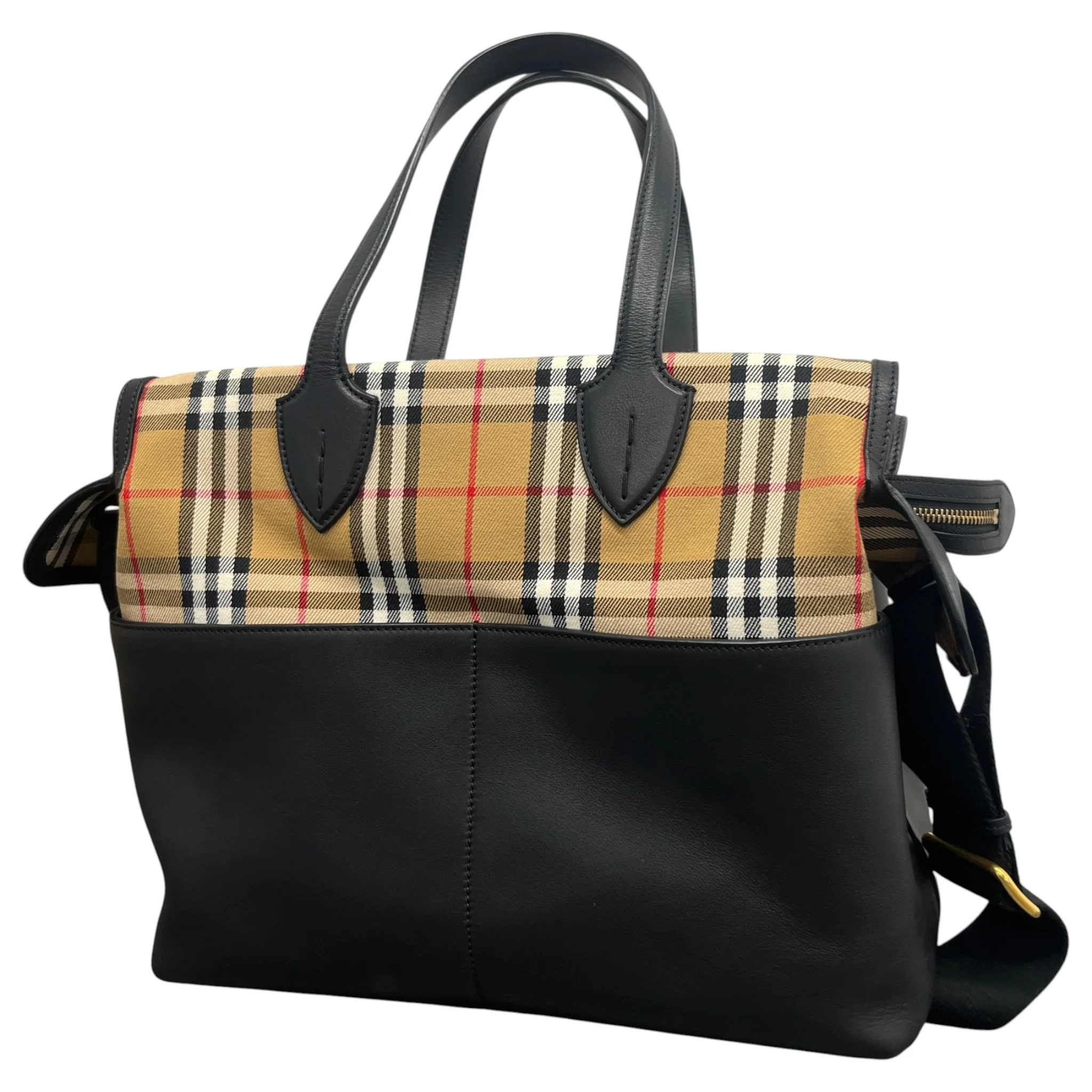 Women's Kingswood Vintage Check Bag Black - Image 9